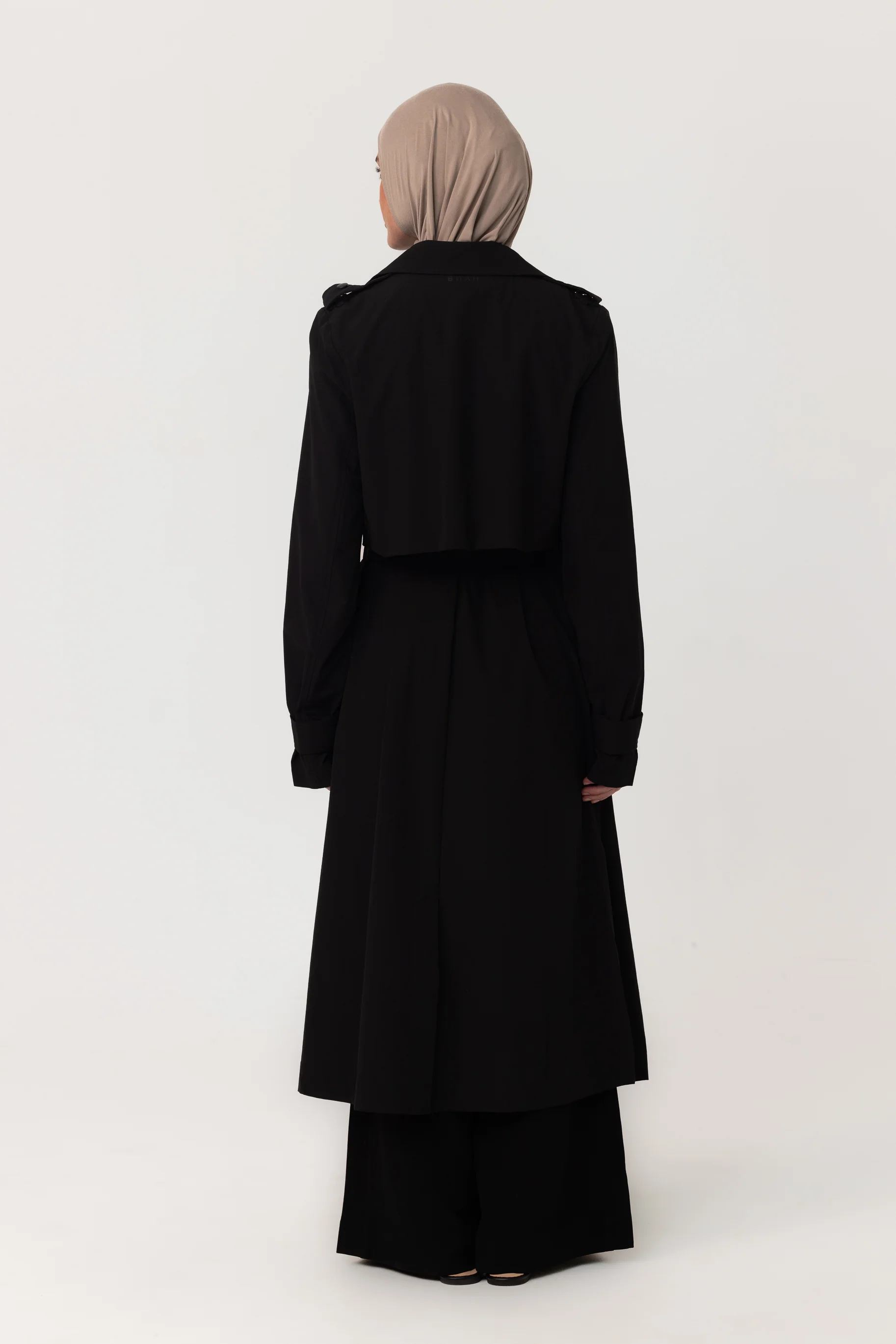 Active Trench Coat - Black - Image 3