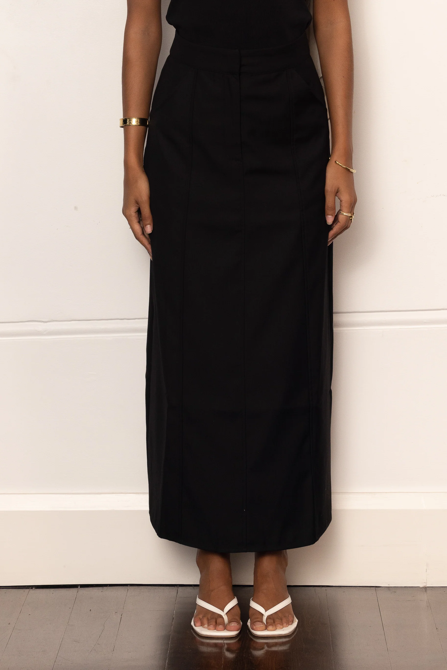 Alexa Pencil Skirt - Black - Image 3