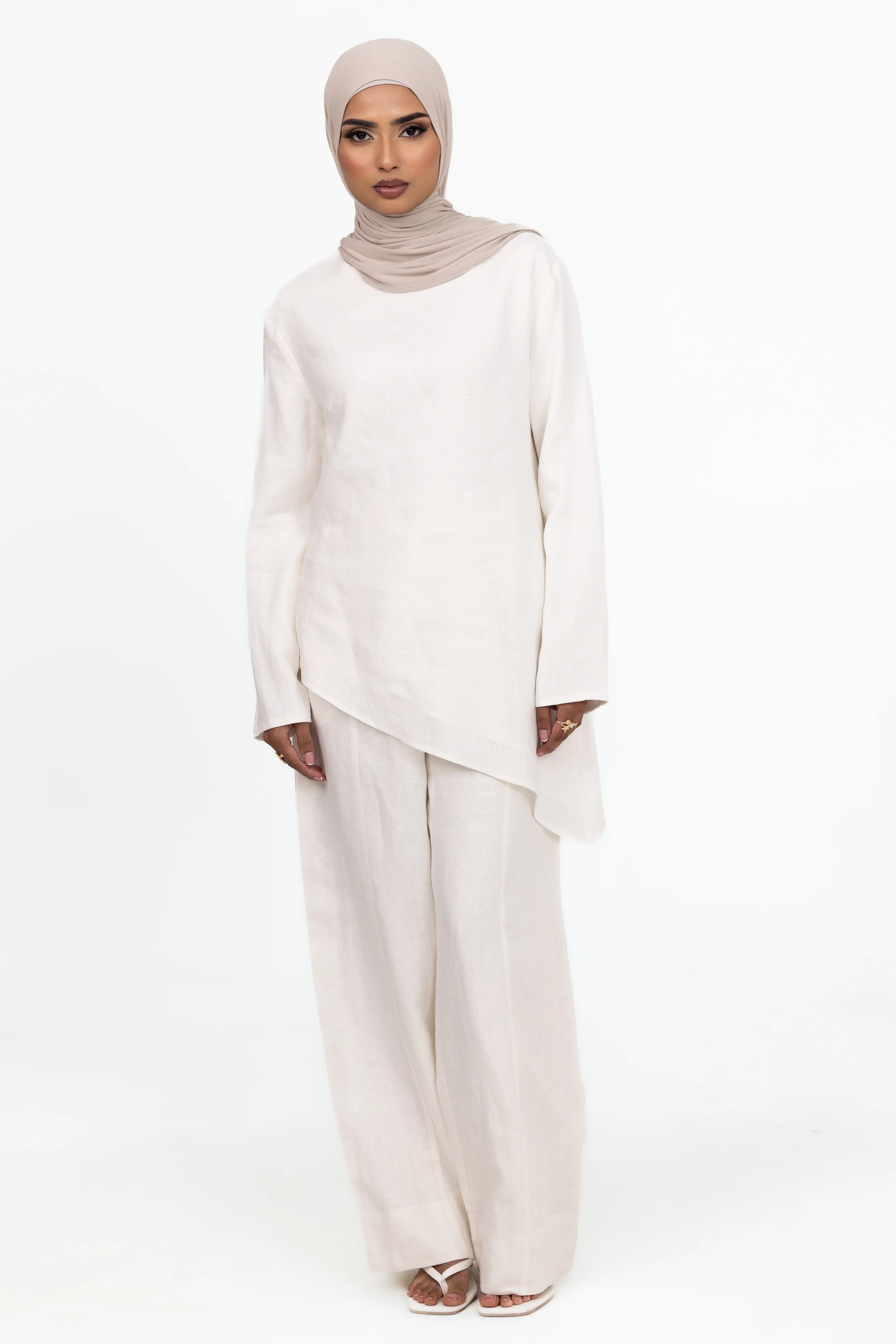 Anaya Asymmetric Top - White - Image 3