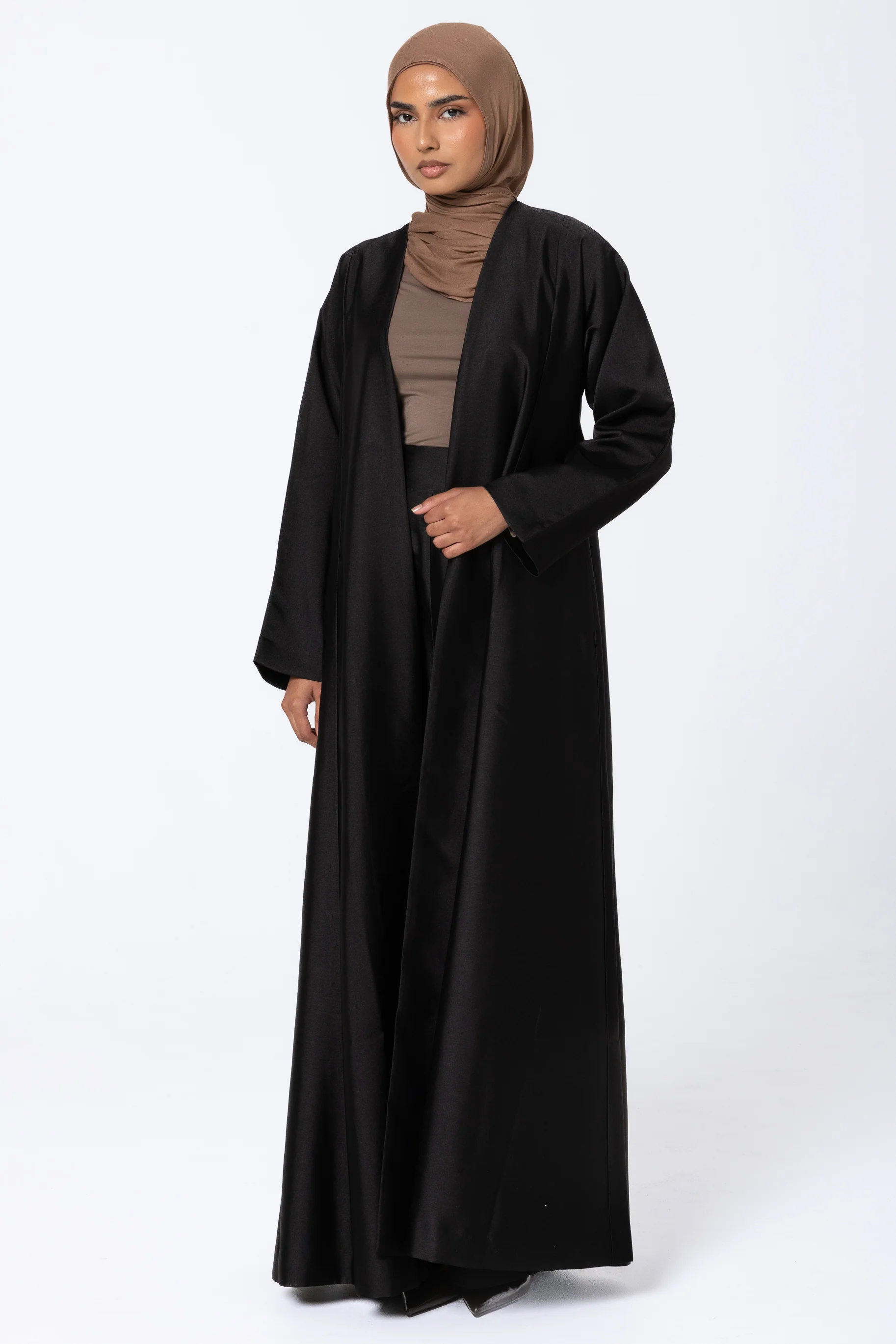 Astra Open Abaya - Black
