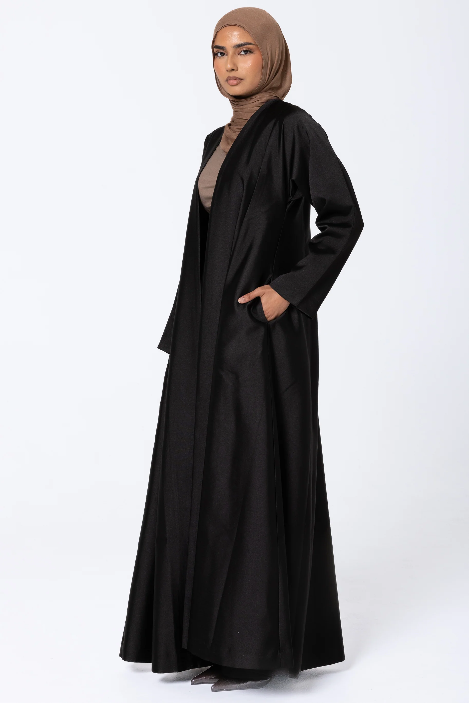 Astra Open Abaya - Black - Image 2
