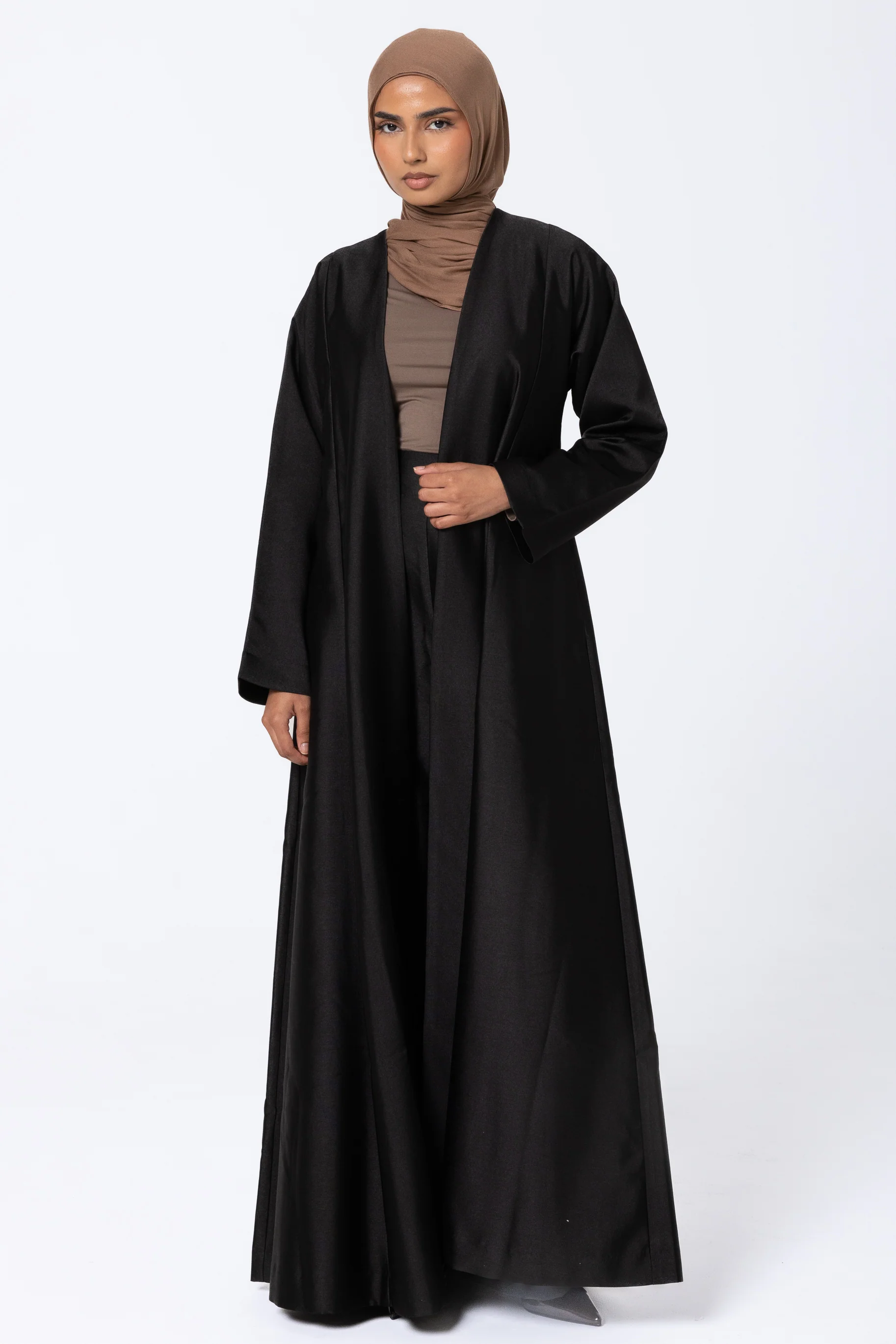 Astra Open Abaya - Black - Image 3