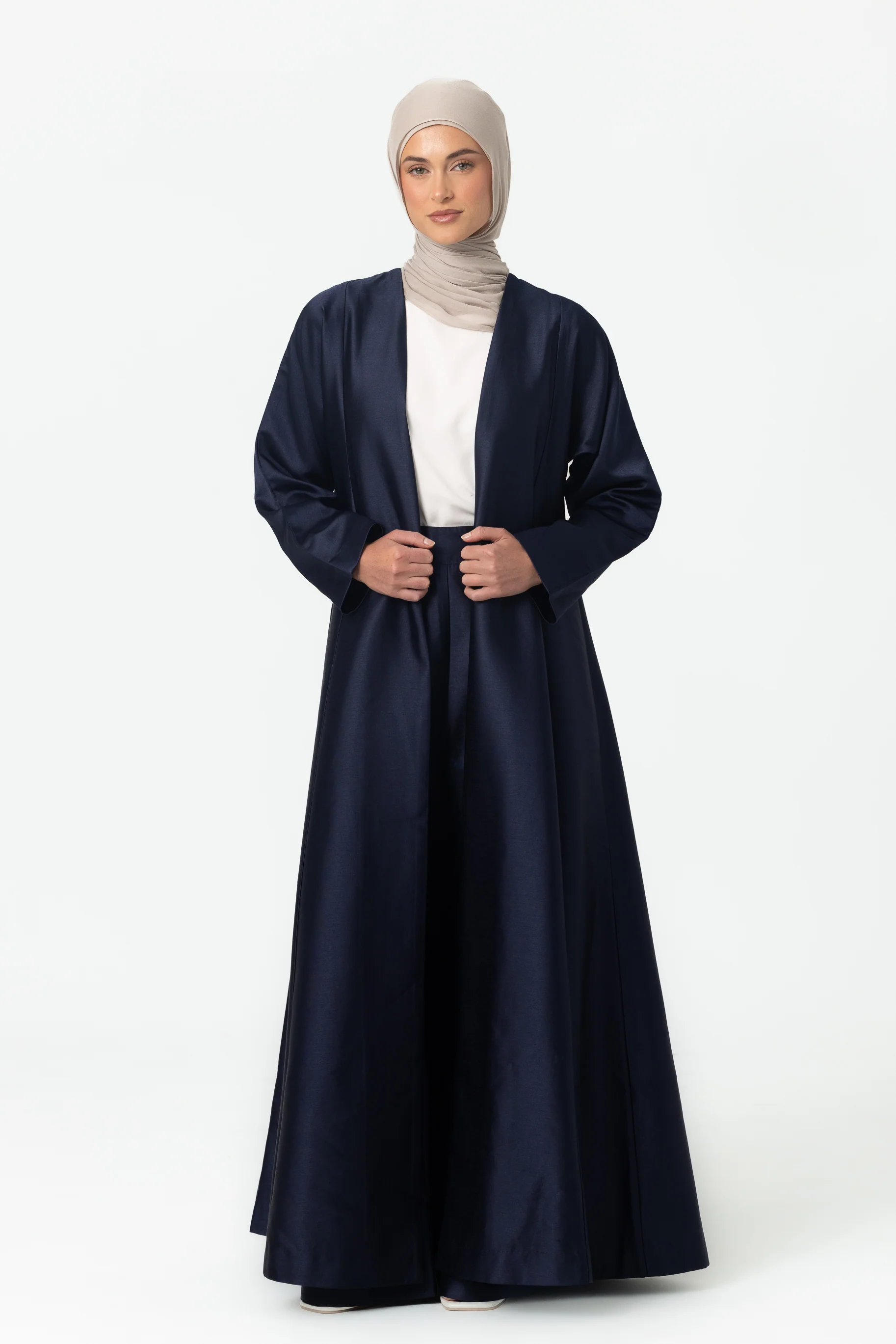 Astra Open Abaya - Navy - Image 2