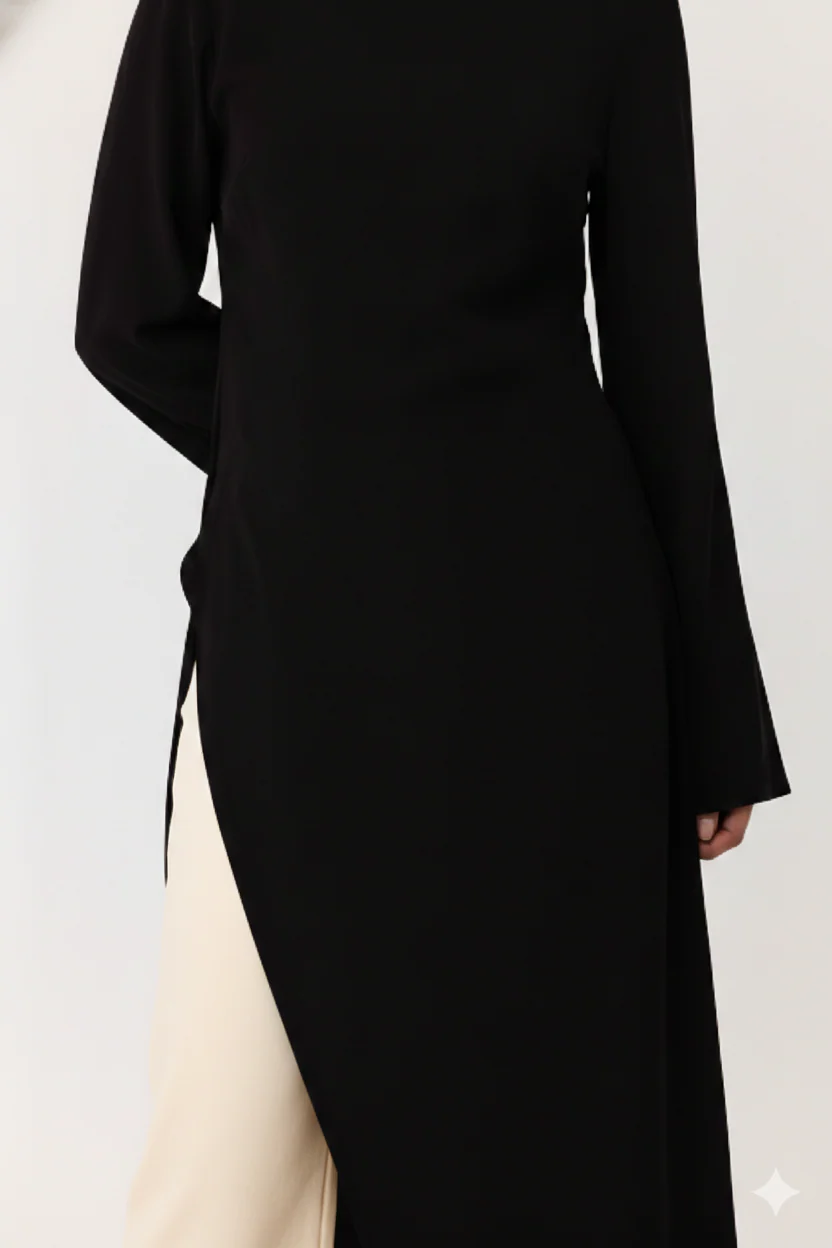 April Asymmetric Top - Black - Image 2