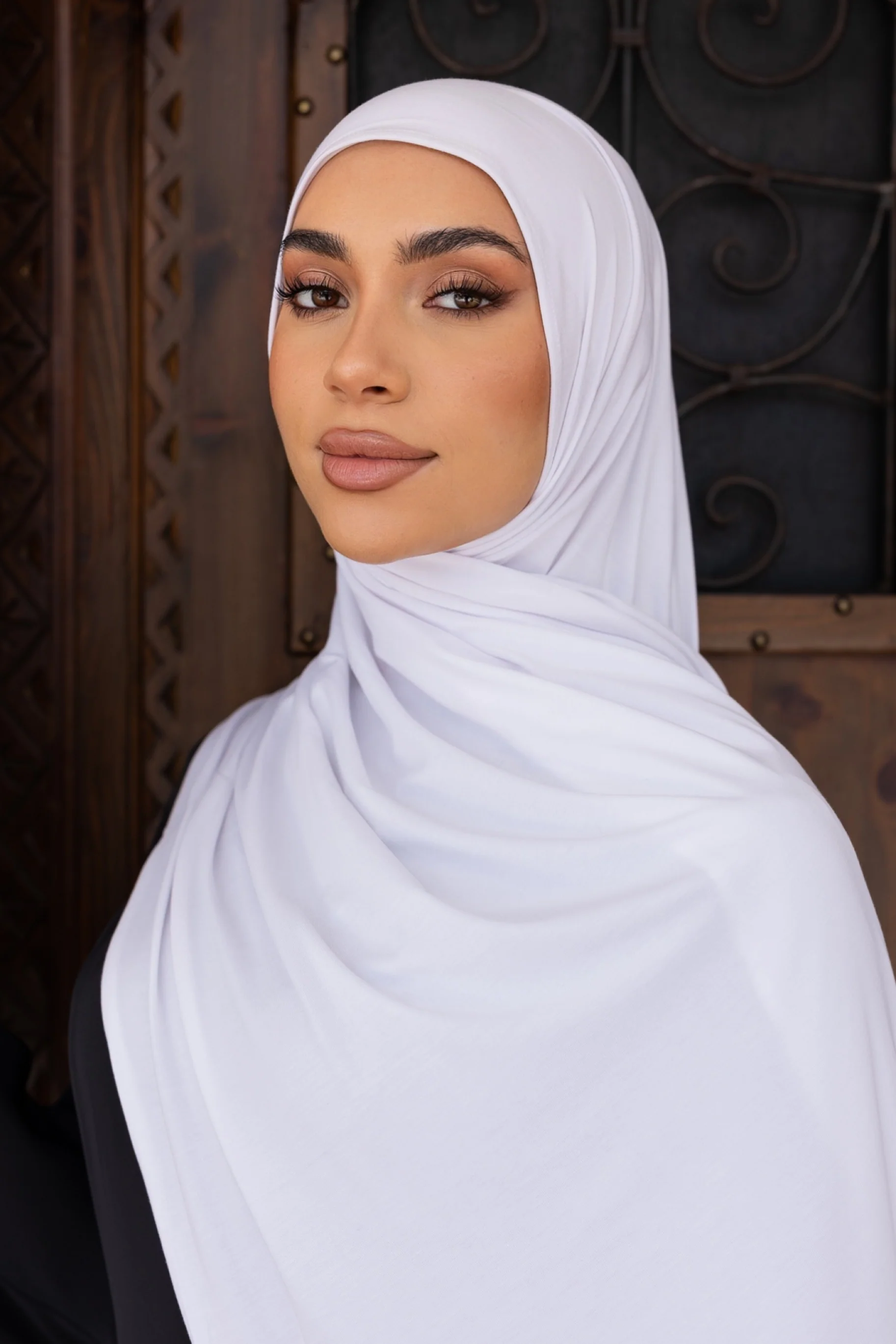 Jersey Hijab - 9 White - Image 3