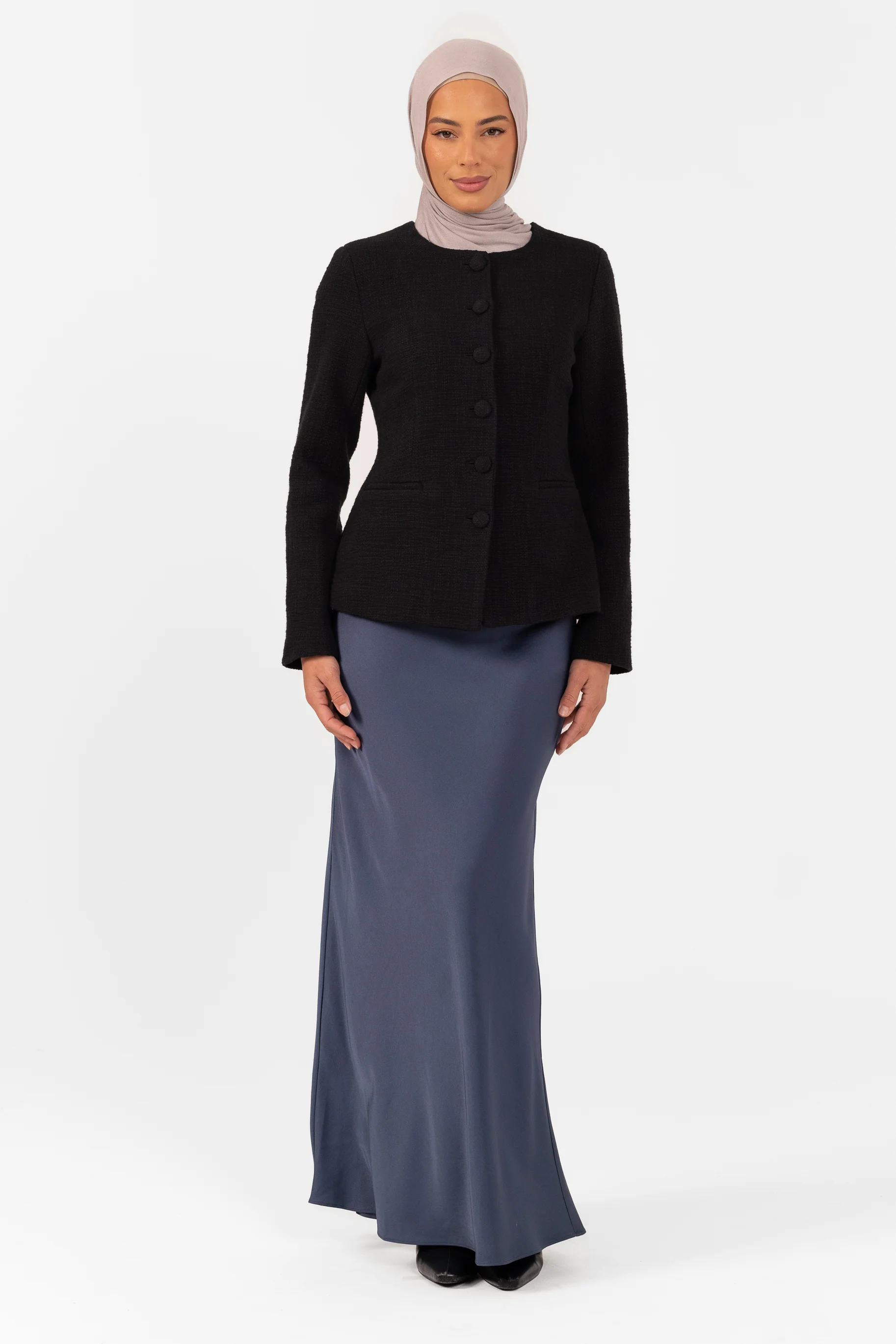 Blair Boucle Jacket - Black - Image 3