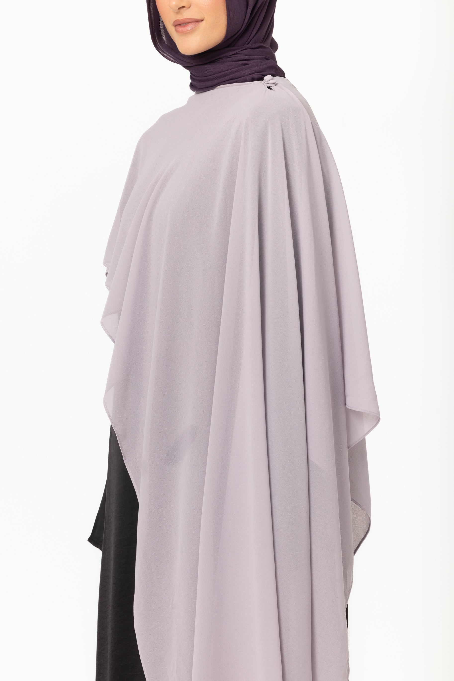Chiffon Cape - Lilac - Image 3