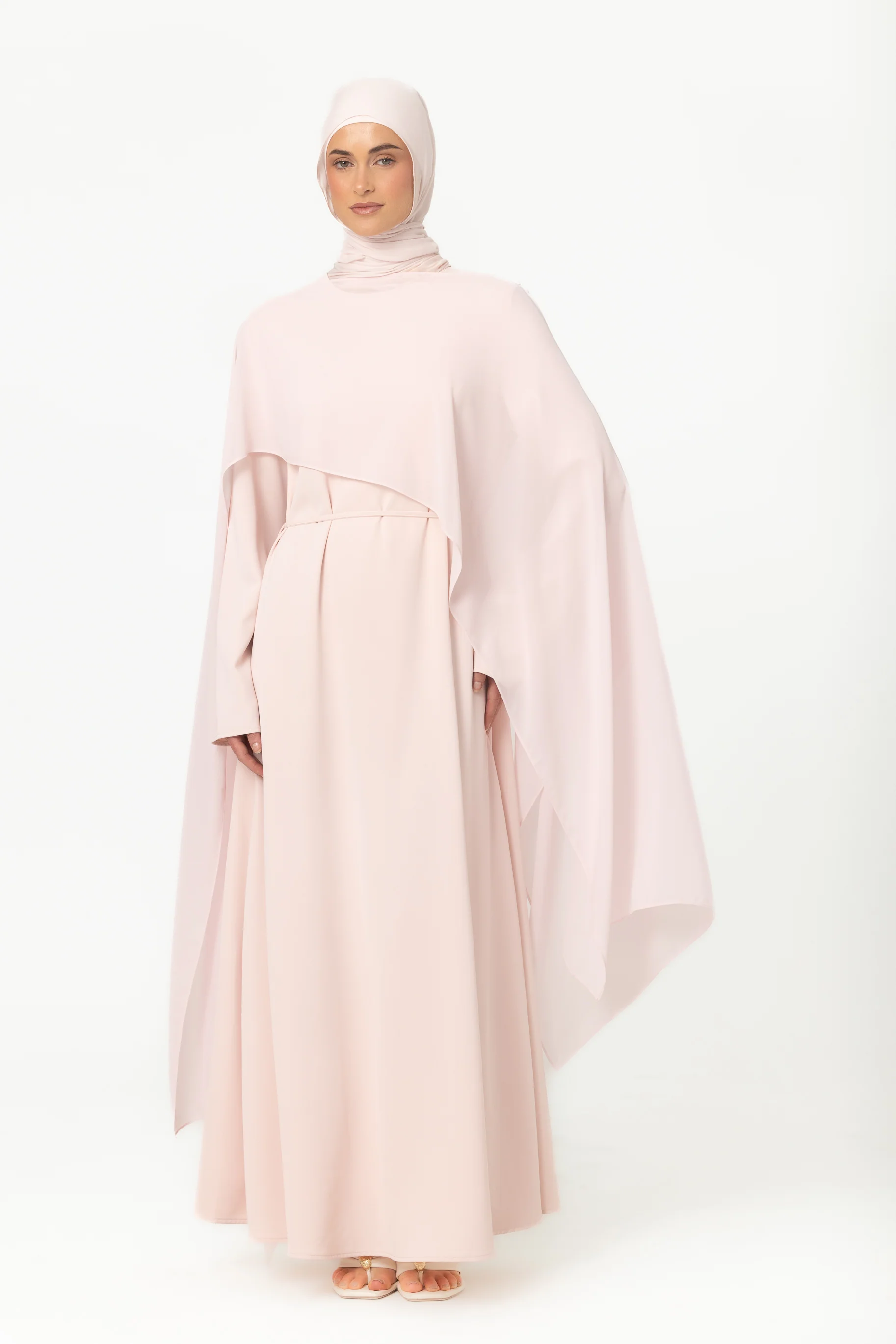 Chiffon Cape - Petal Pink