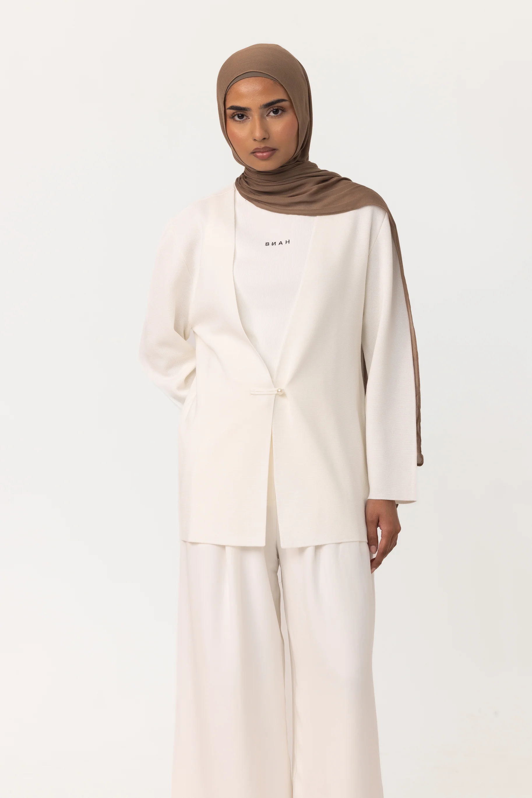 Rea Knit Cardigan - White