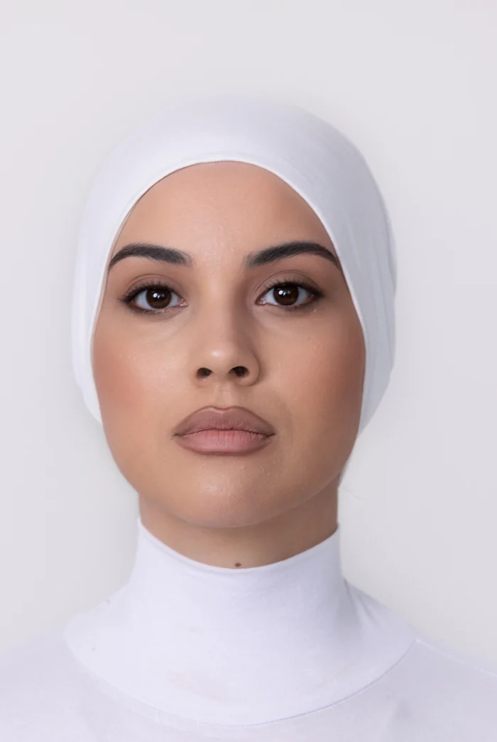 Cotton Closed Cap - White - Image 3