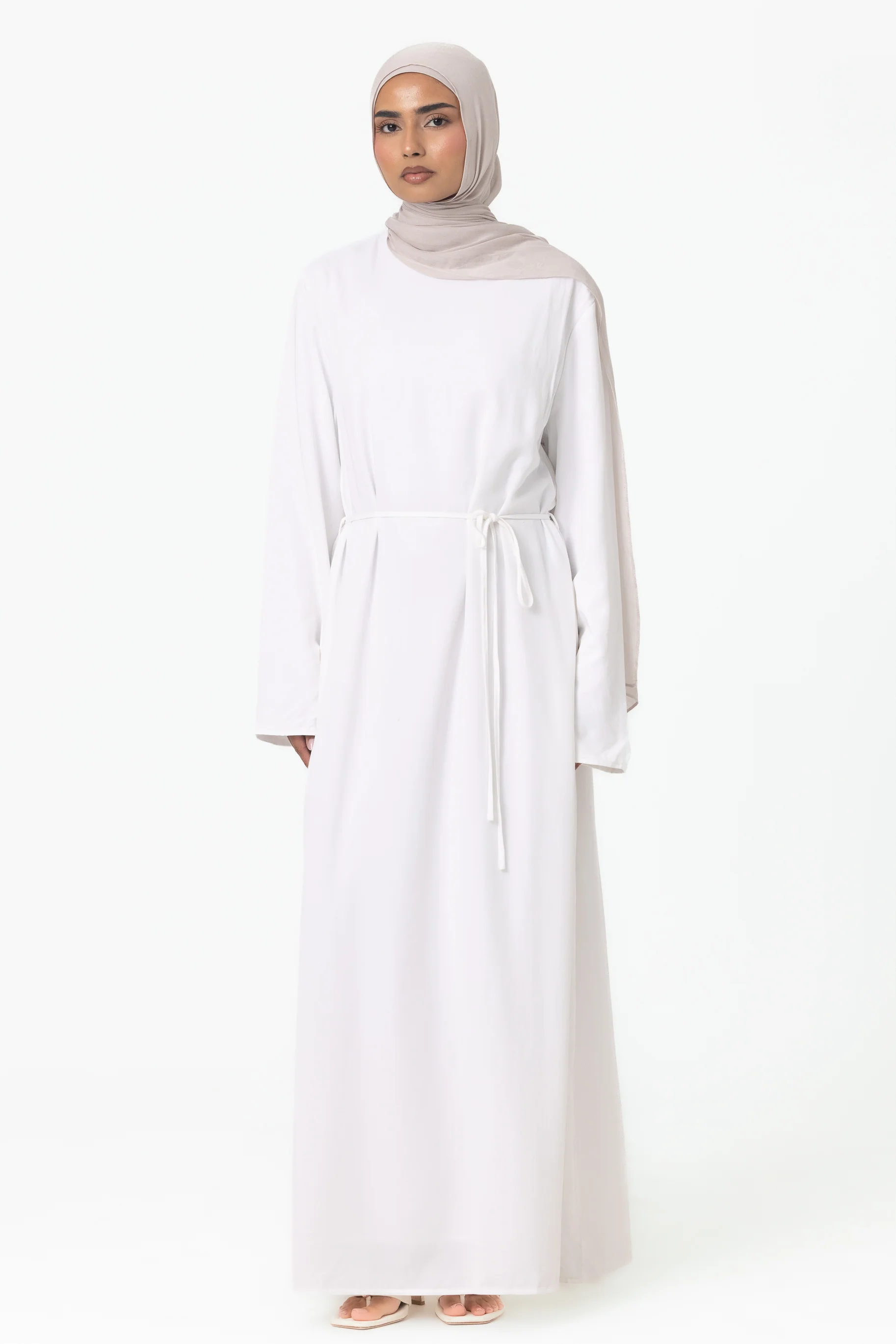 Daniella Slip Dress - White - Image 3