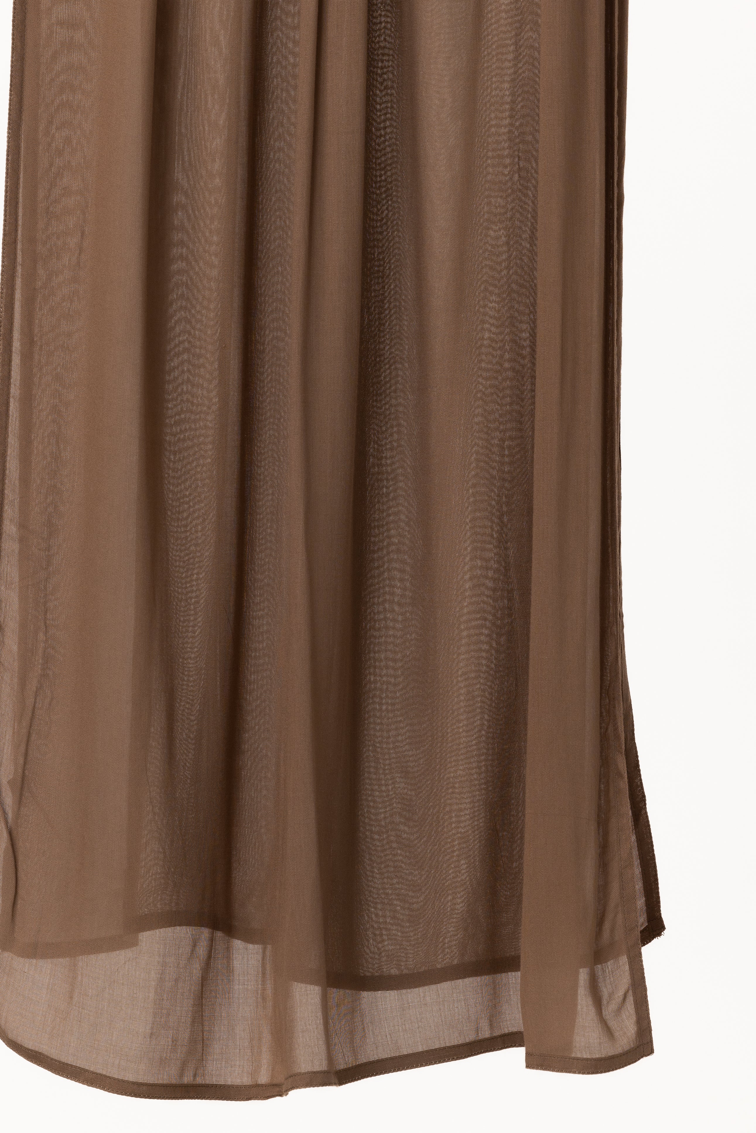 Double Stitched Modal Hijab Set - Walnut - Image 2