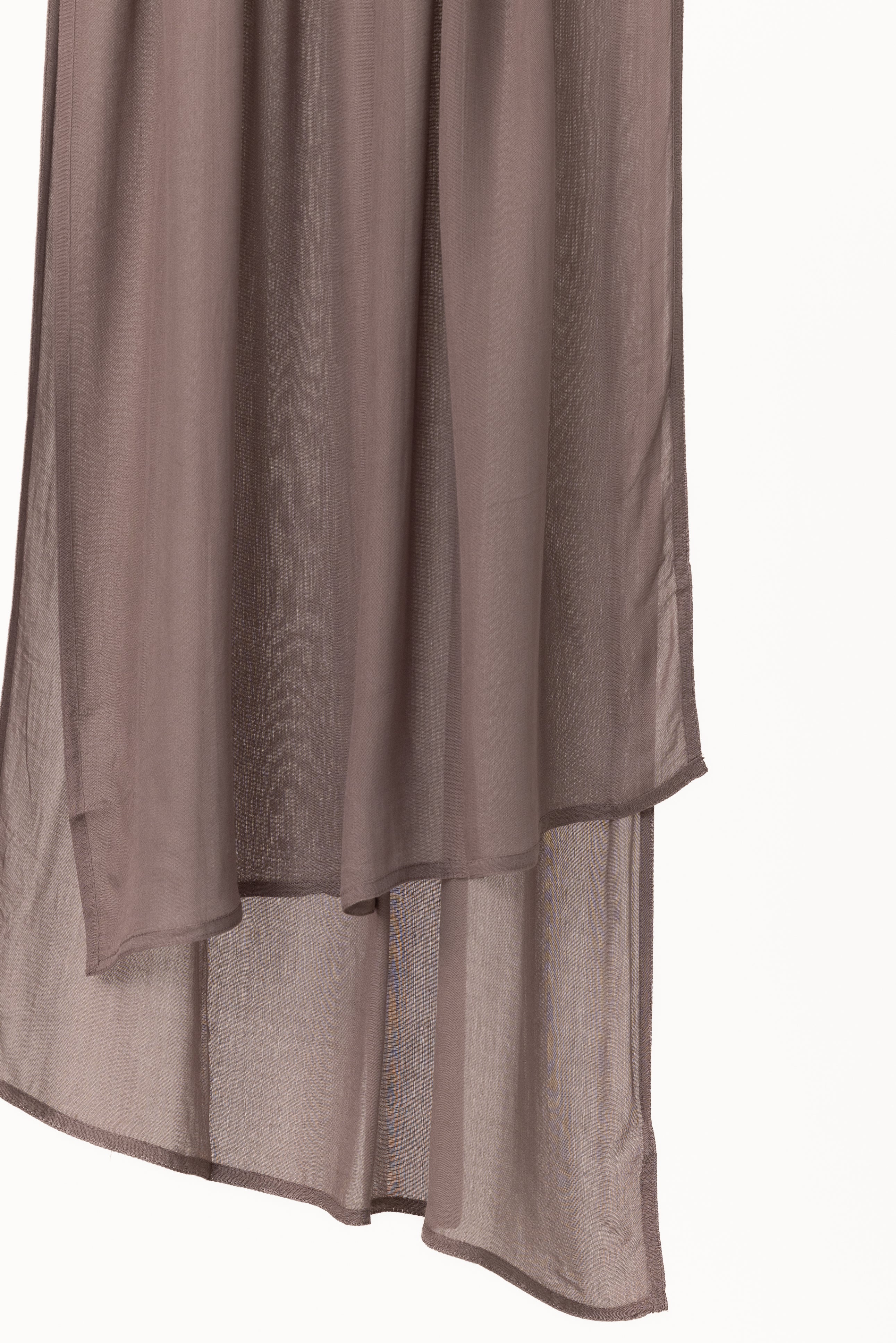 Double Stitched Modal Hijab Set - Graphite - Image 2