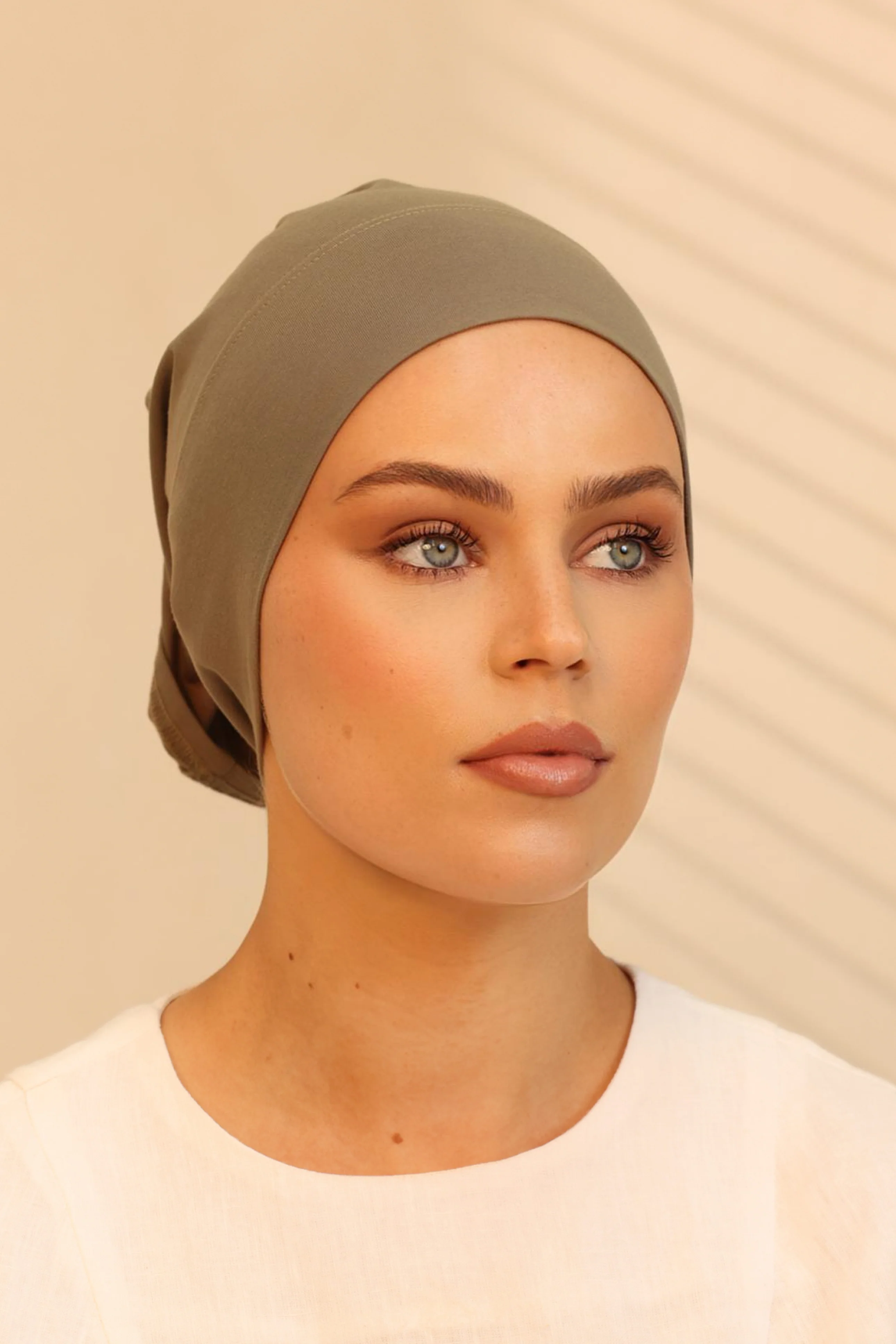 Double Stitched Modal Hijab Set - Warm Lead - Image 6