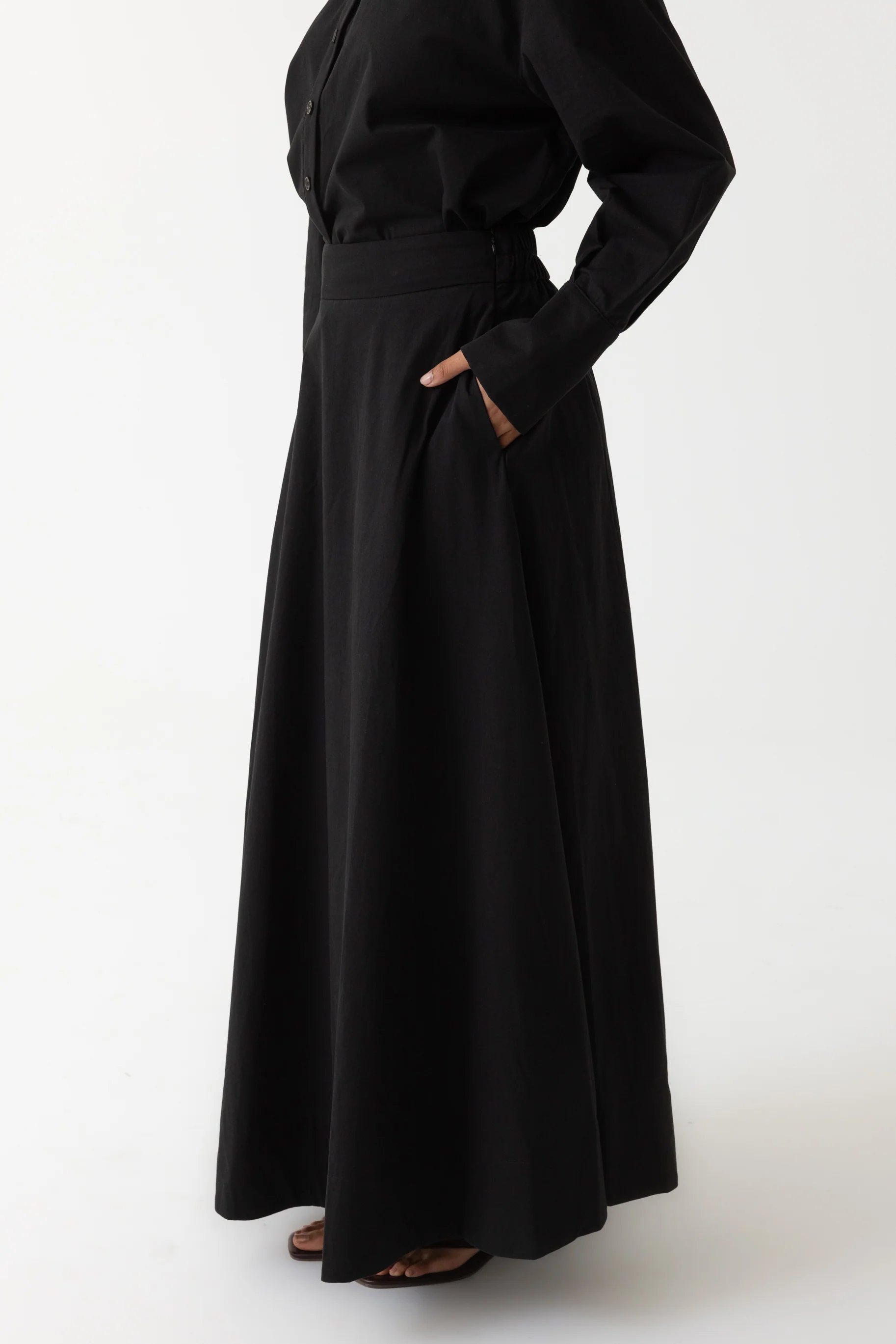 Sydney A Line Skirt - Black - Image 3