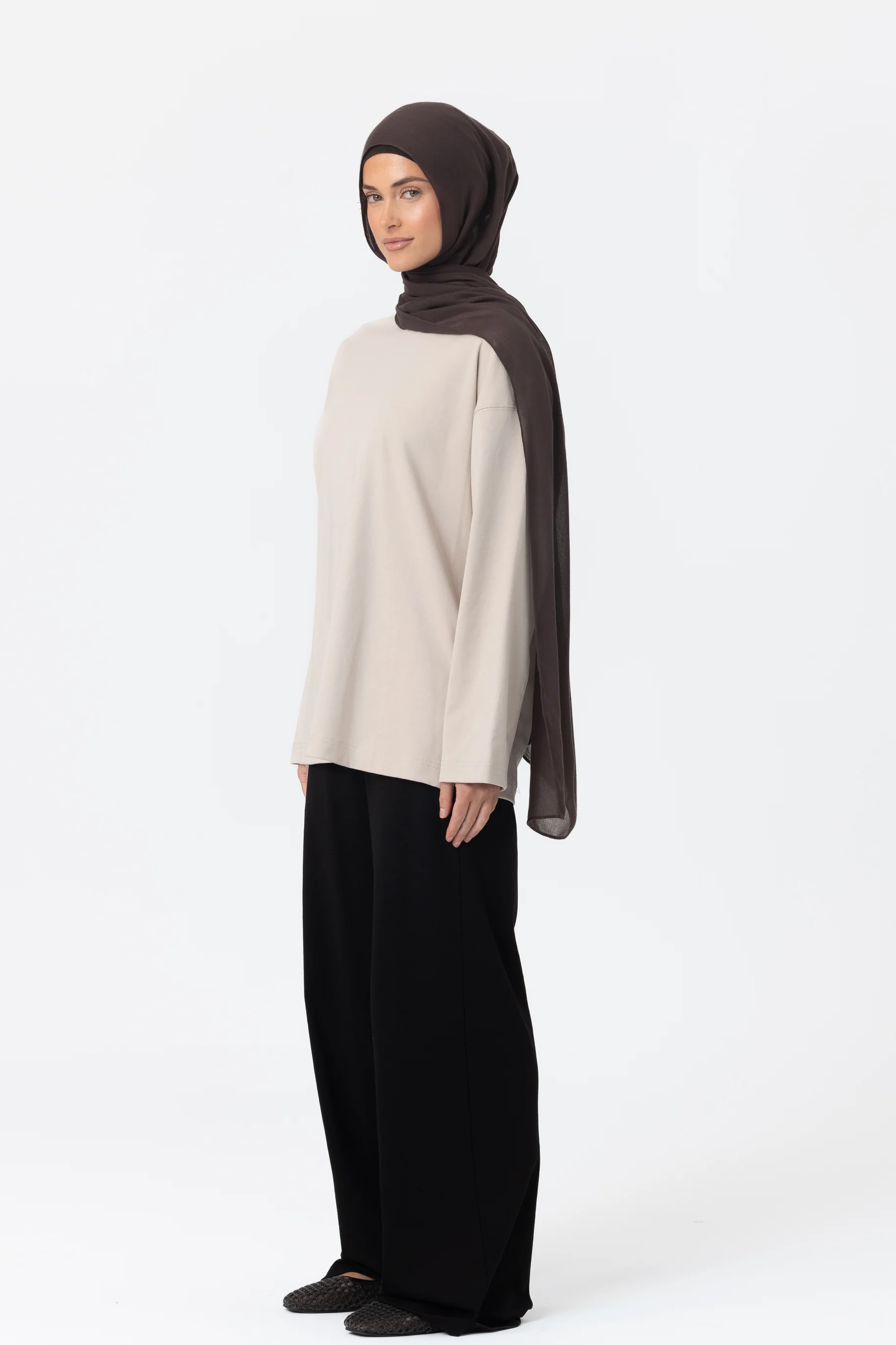 Everyday Relaxed Top - Taupe - Image 2