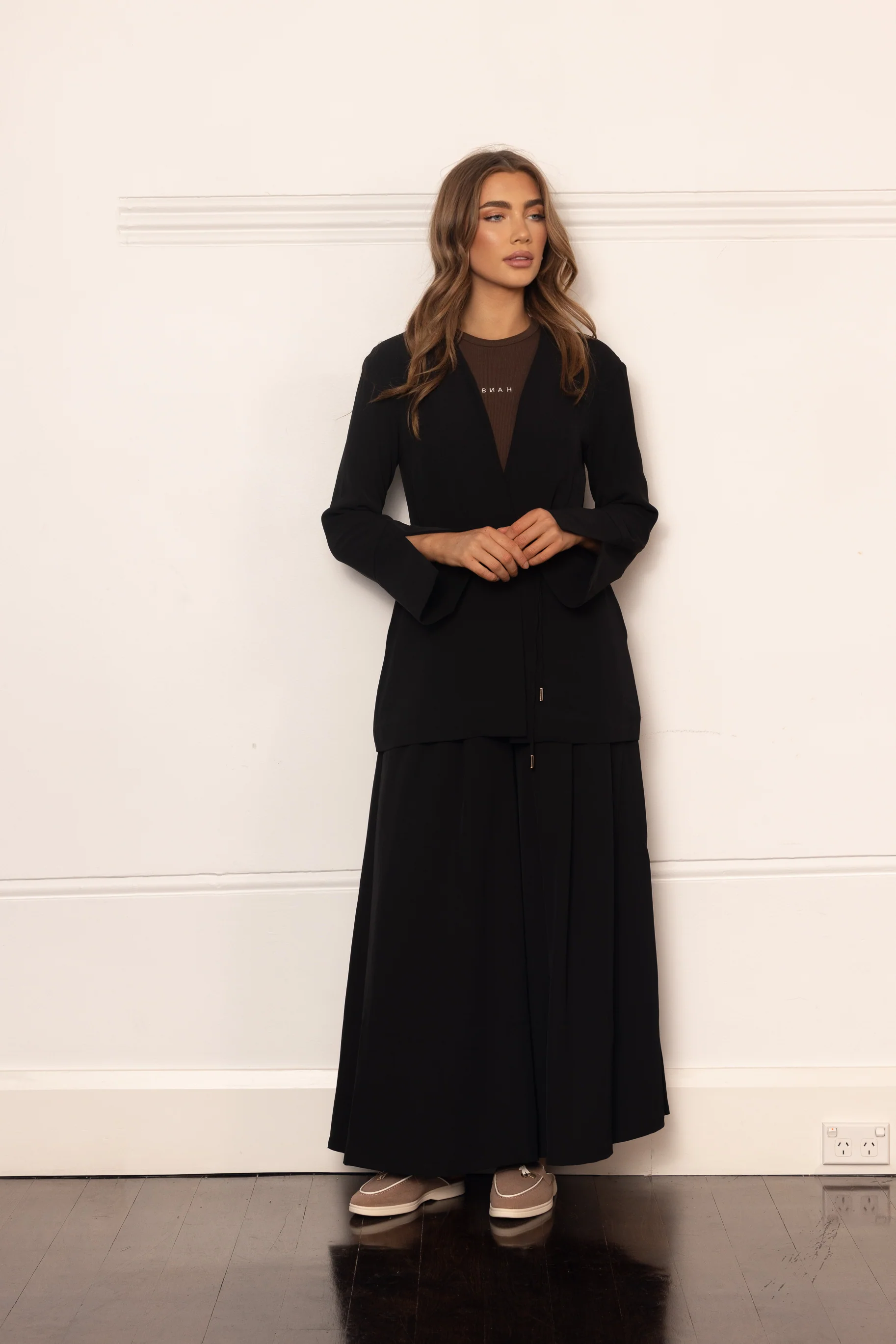Lara Crepe Kimono - Black - Image 4