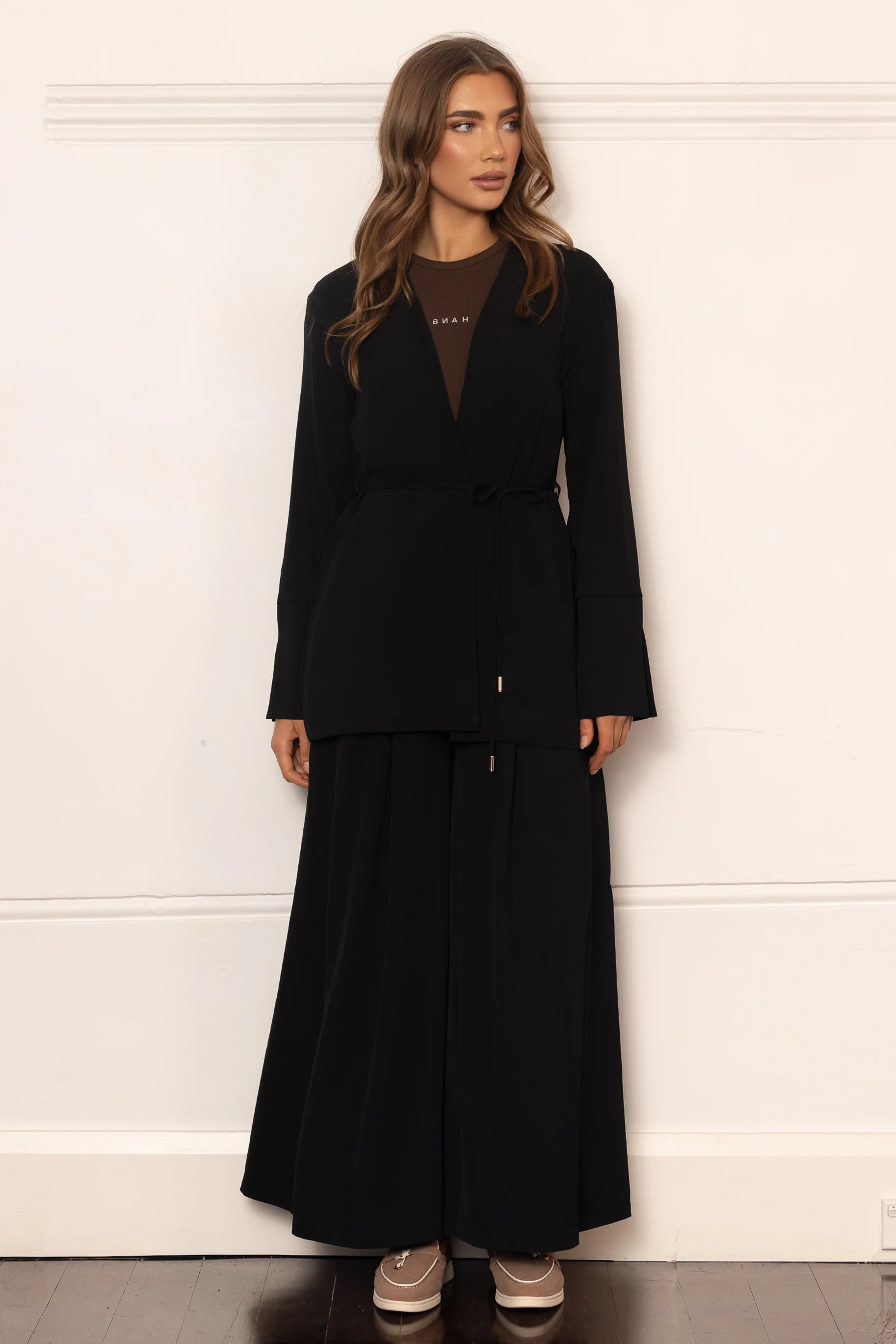 Lara Crepe Kimono - Black - Image 5