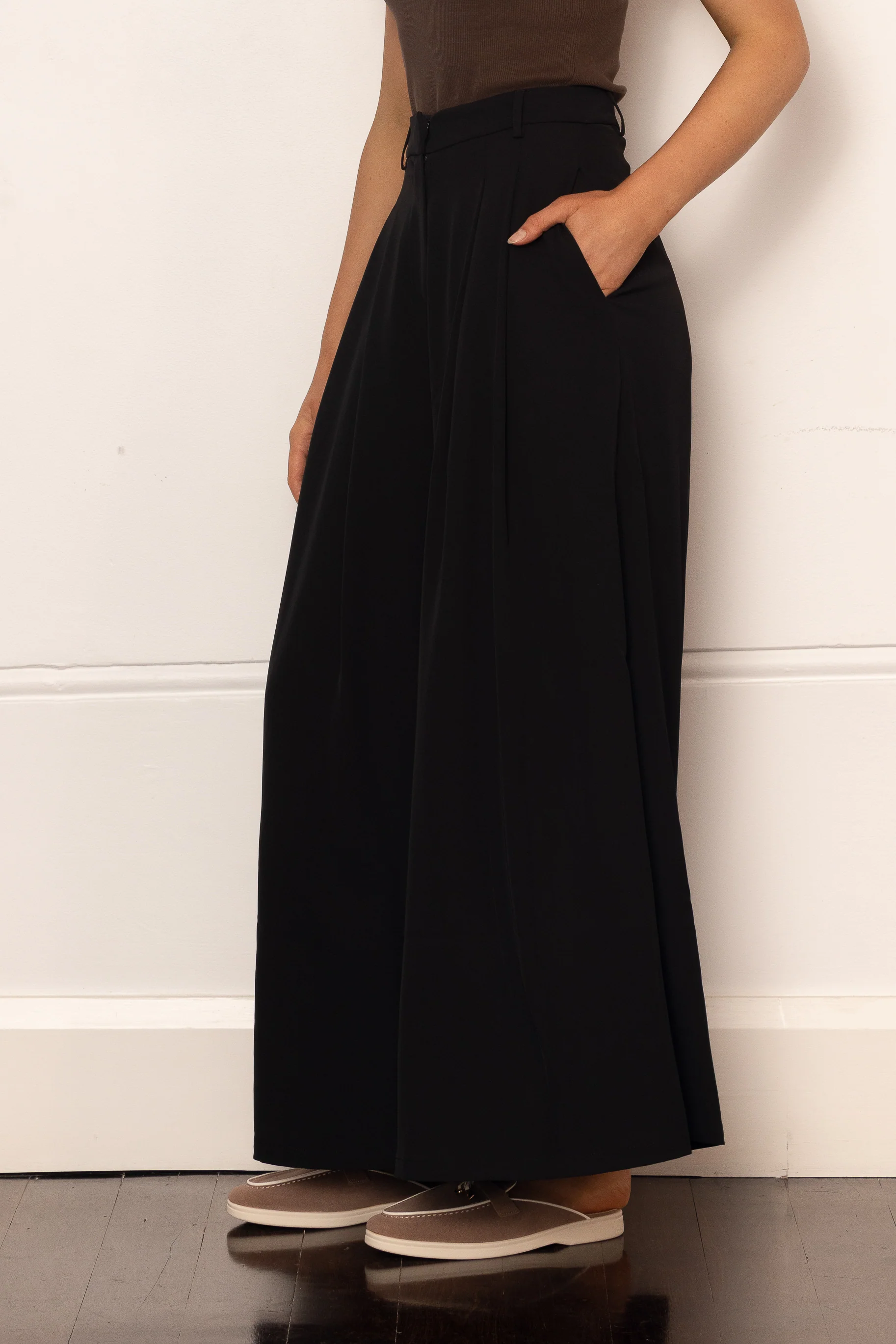 Lara Palazzo Pants - Black - Image 3