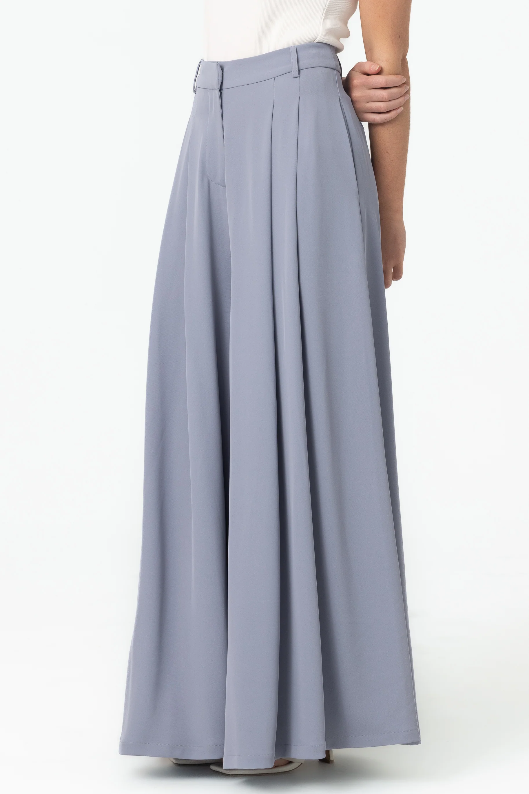 Lara Palazzo Pants - Blue - Image 4
