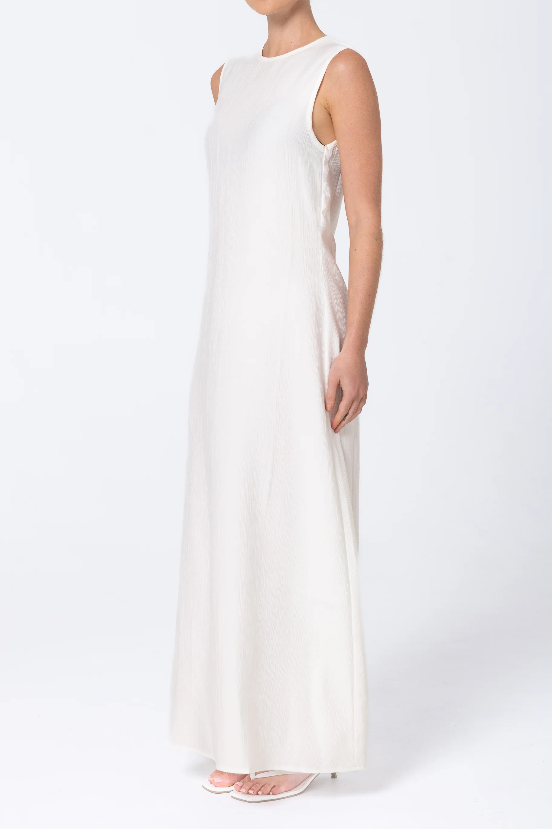 Leen Open Abaya Set - White - Image 5