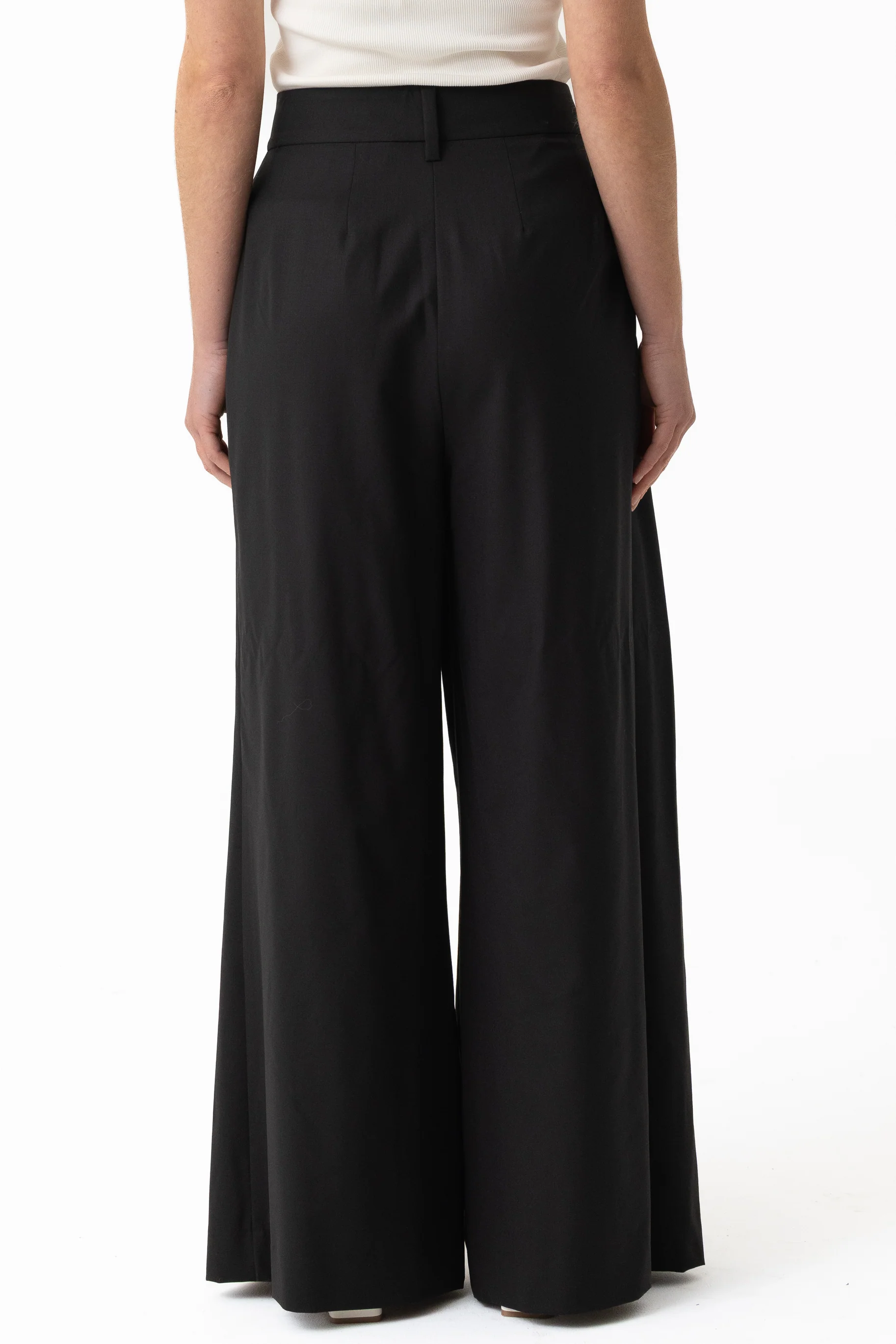 Leena Wool Tailored Pant - Black - Image 4
