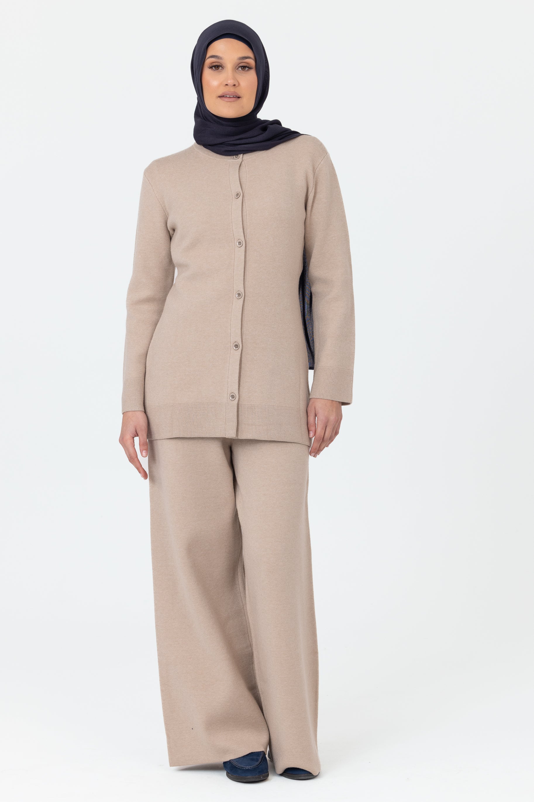 Marea Knit Cardigan - Oatmeal - Image 5