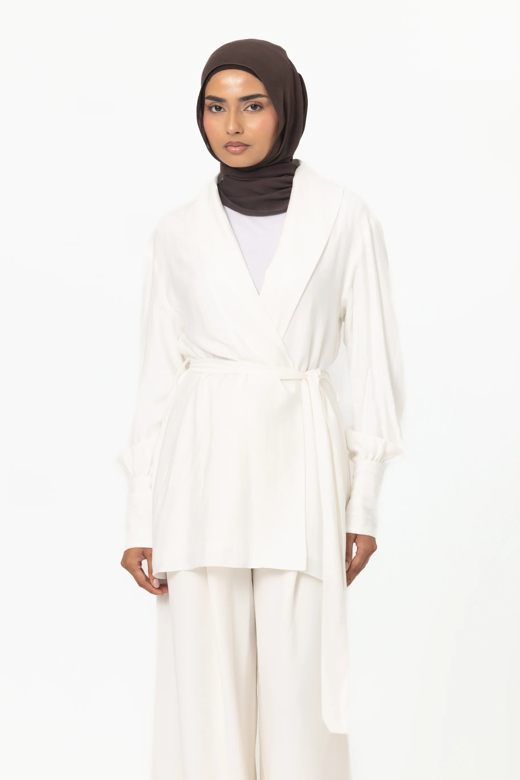 Noelle Open Top - White