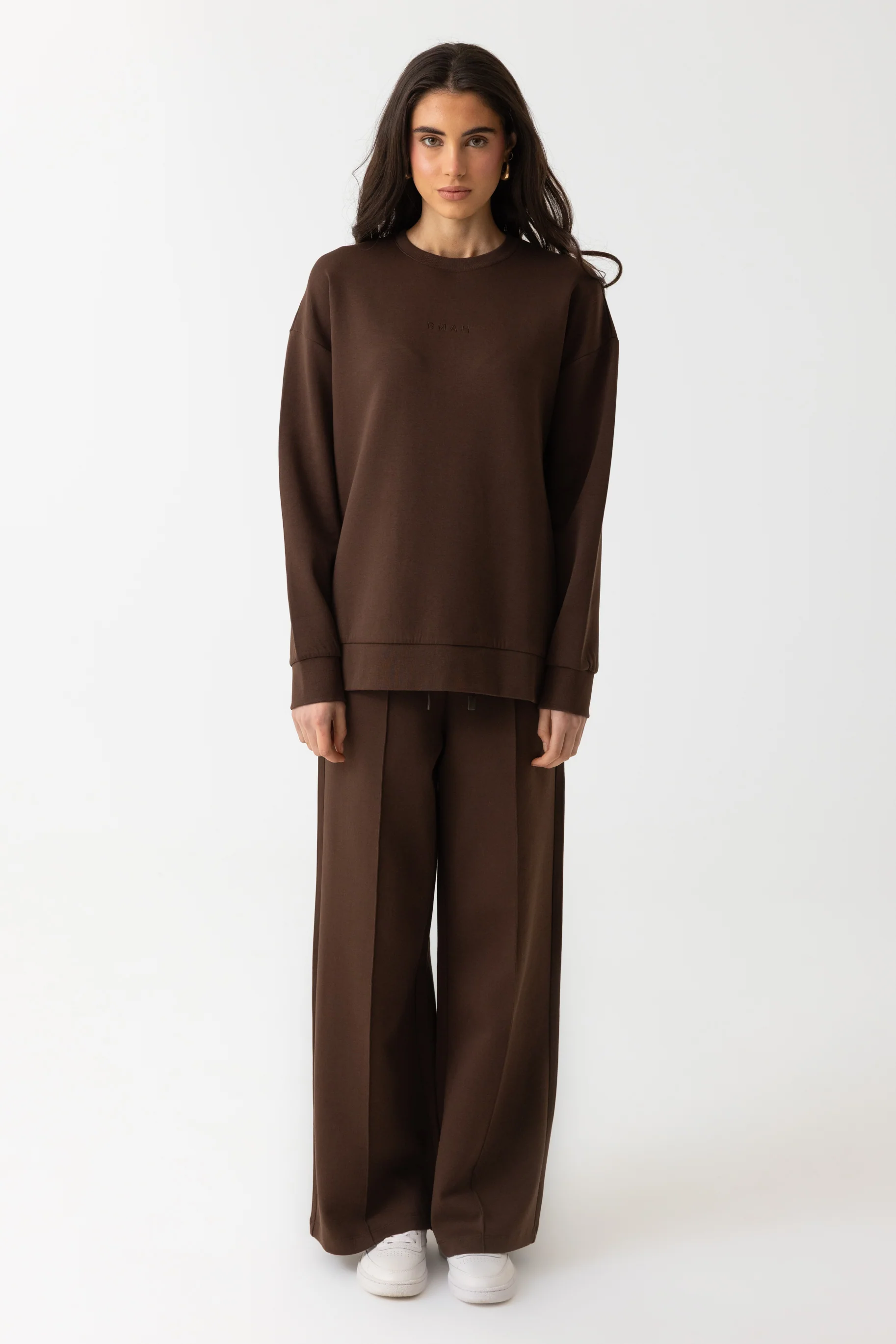 Refined Cotton Sweater - Espresso - Image 2