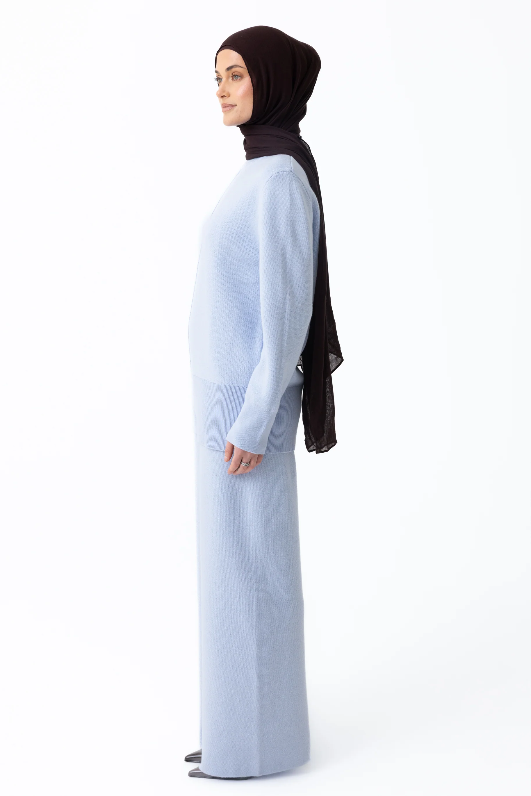 Renee Round Neck Jumper - Frost Blue - Image 3