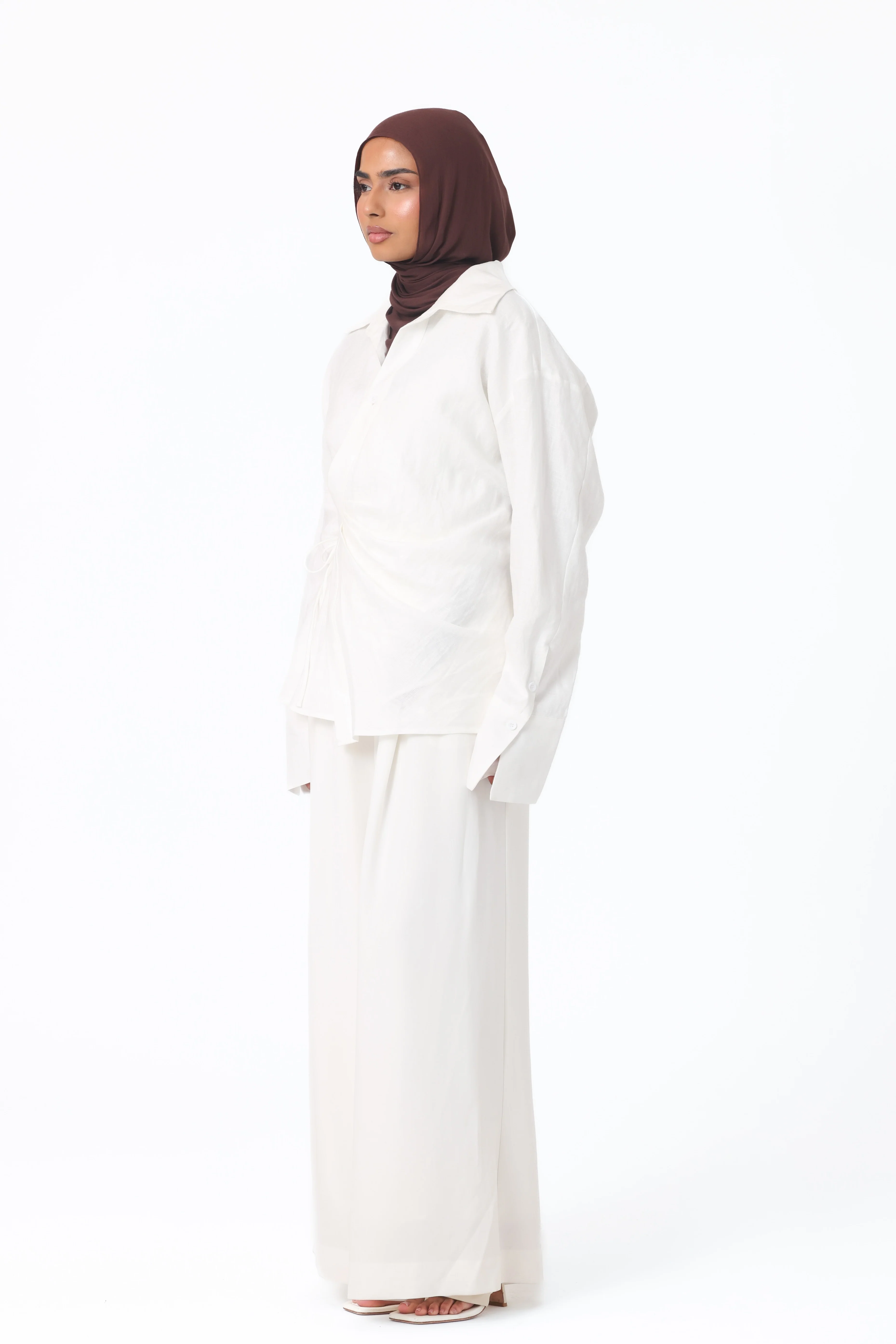 Siara Wrap Shirt - White - Image 2