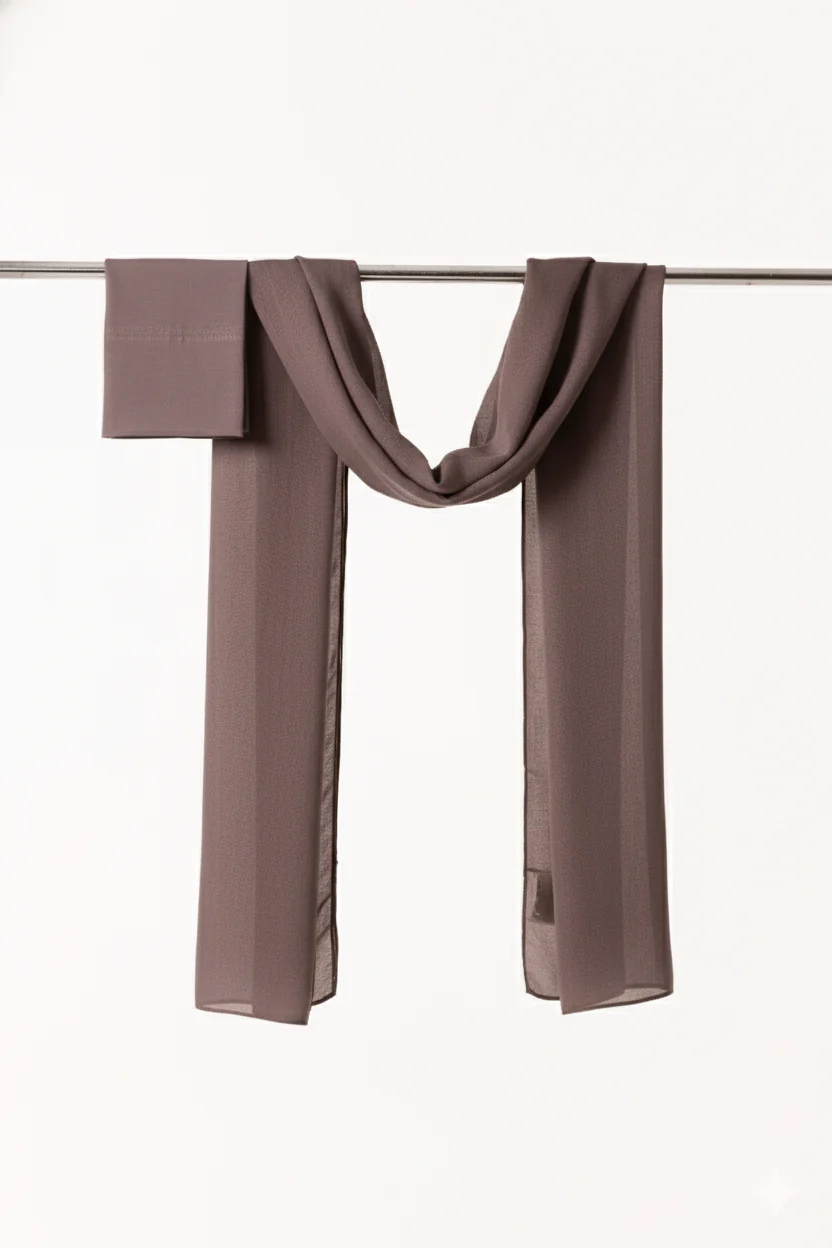 Single Stitched Modal Hijab Set - Graphite