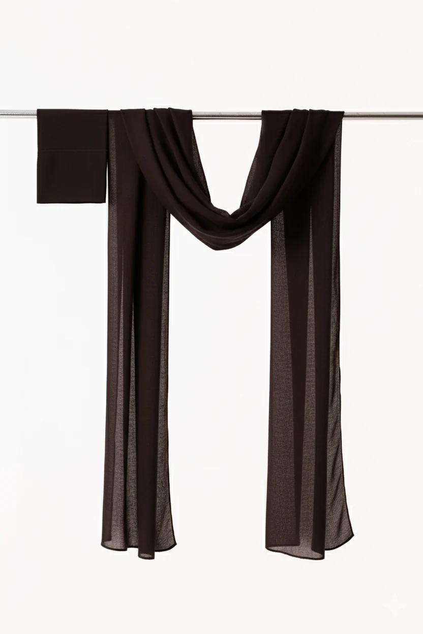 Single Stitched Modal Hijab Set - Raven