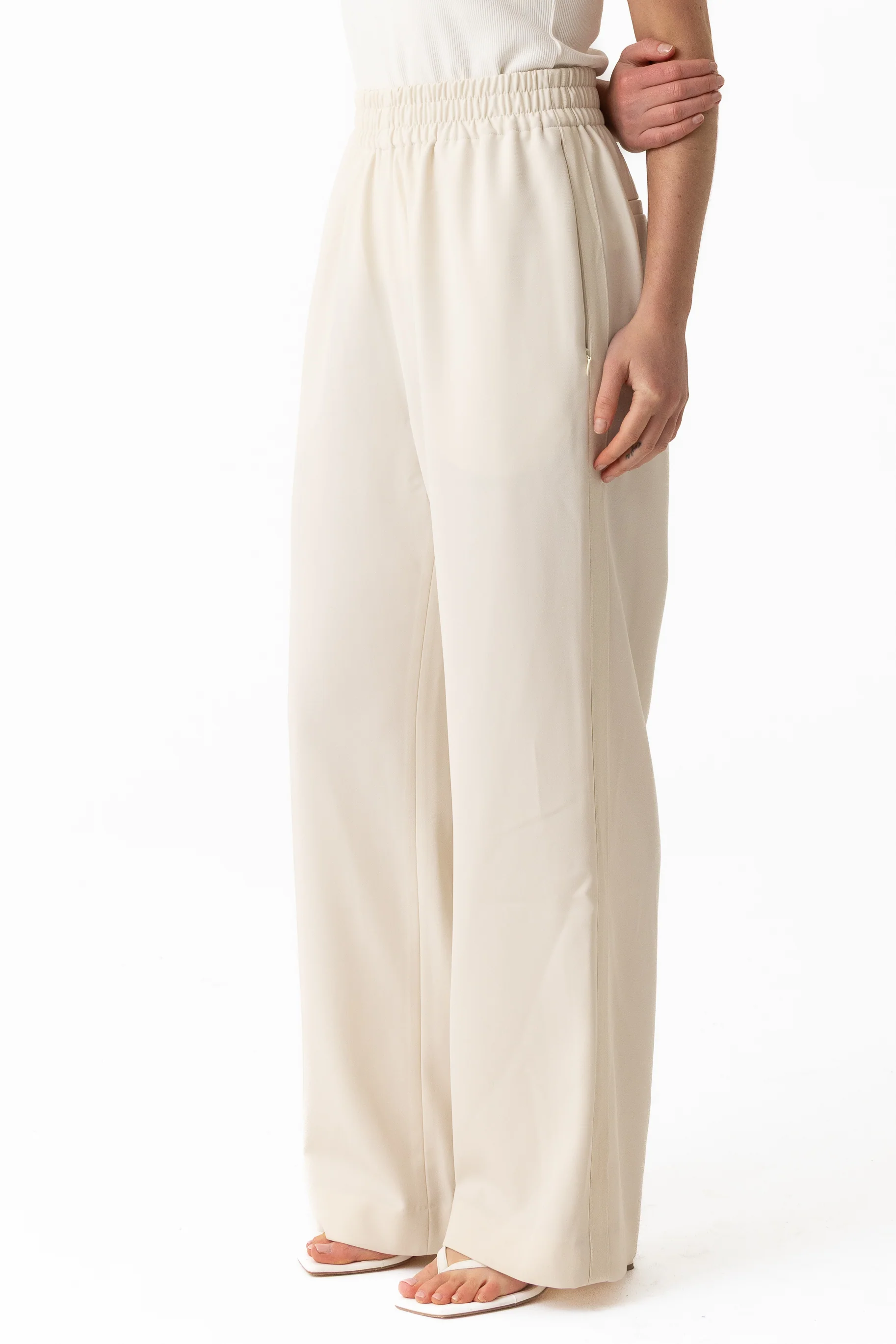Staple Wide Leg Pants - Beige