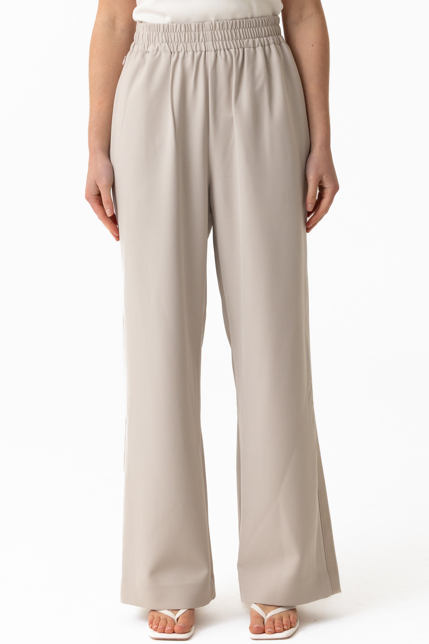 Staple Wide Leg Pants - Dove - Image 2