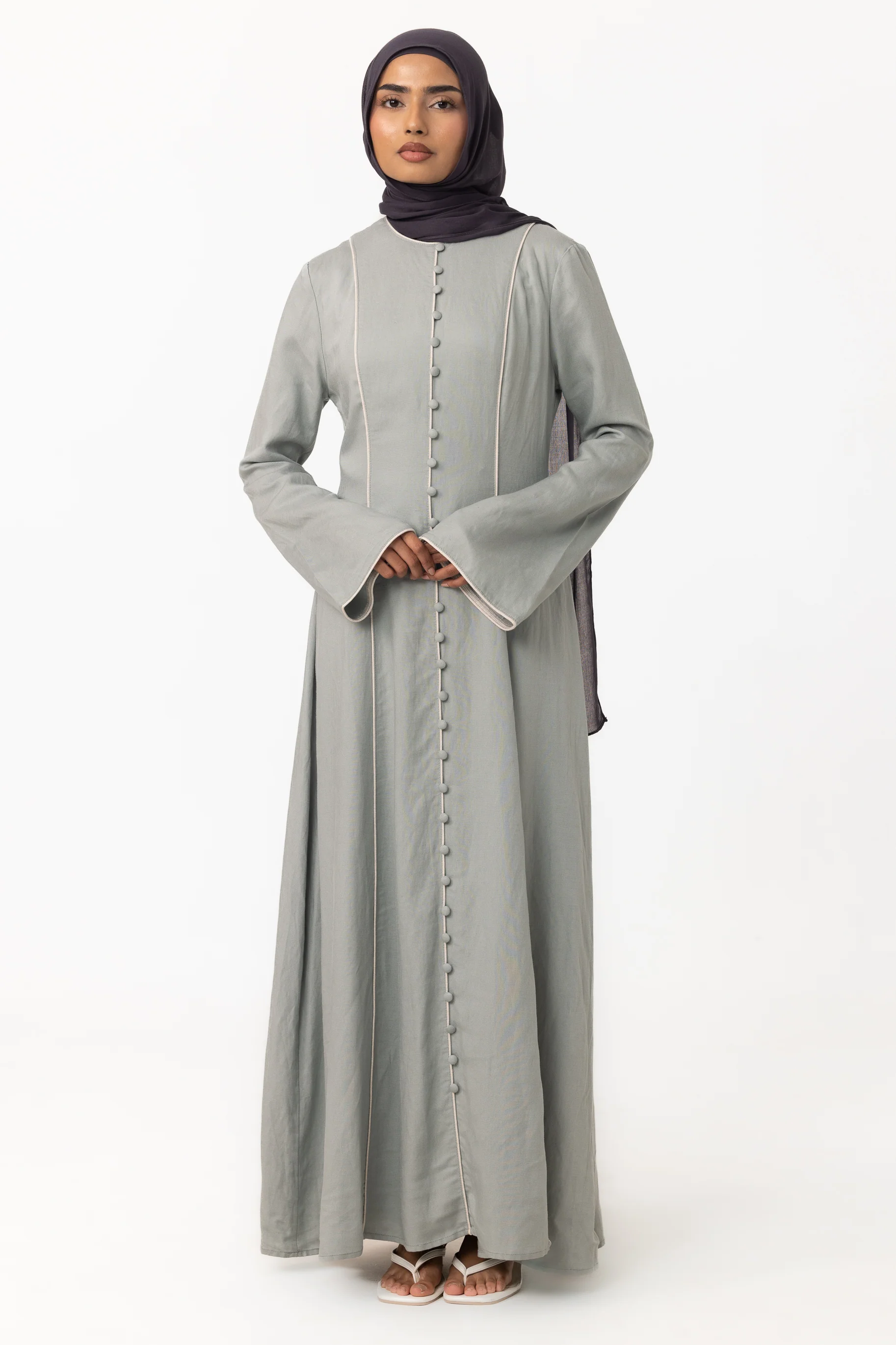 Taliyah Contrast Panel Dress - Seafoam - Image 4
