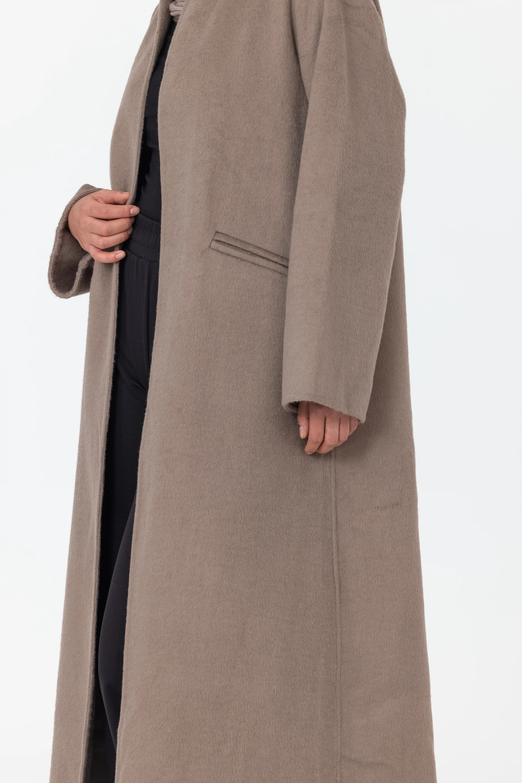 Tamara Wool Coat - Taupe - Image 3