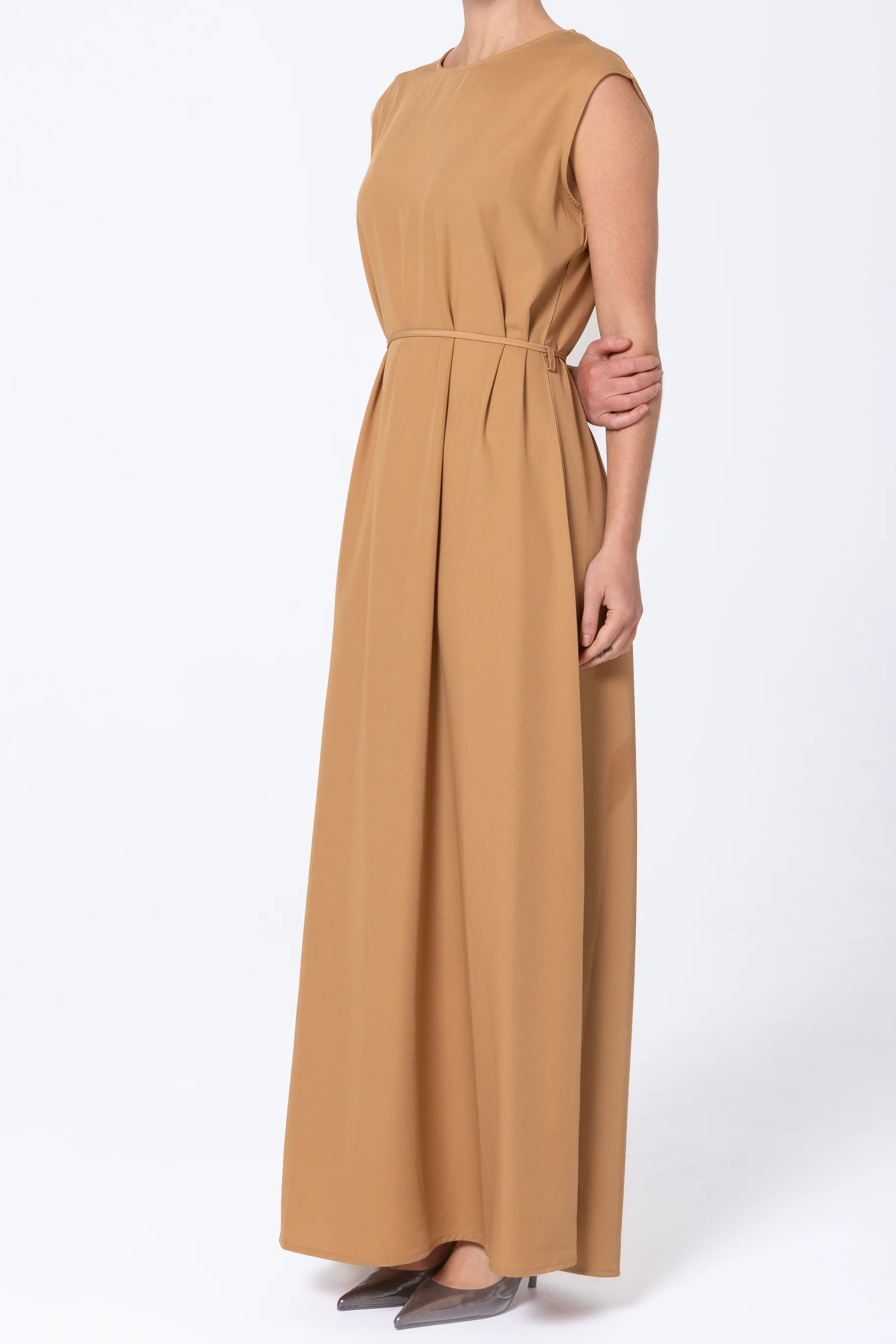 Raya Slip Dress - Caramel - Image 2