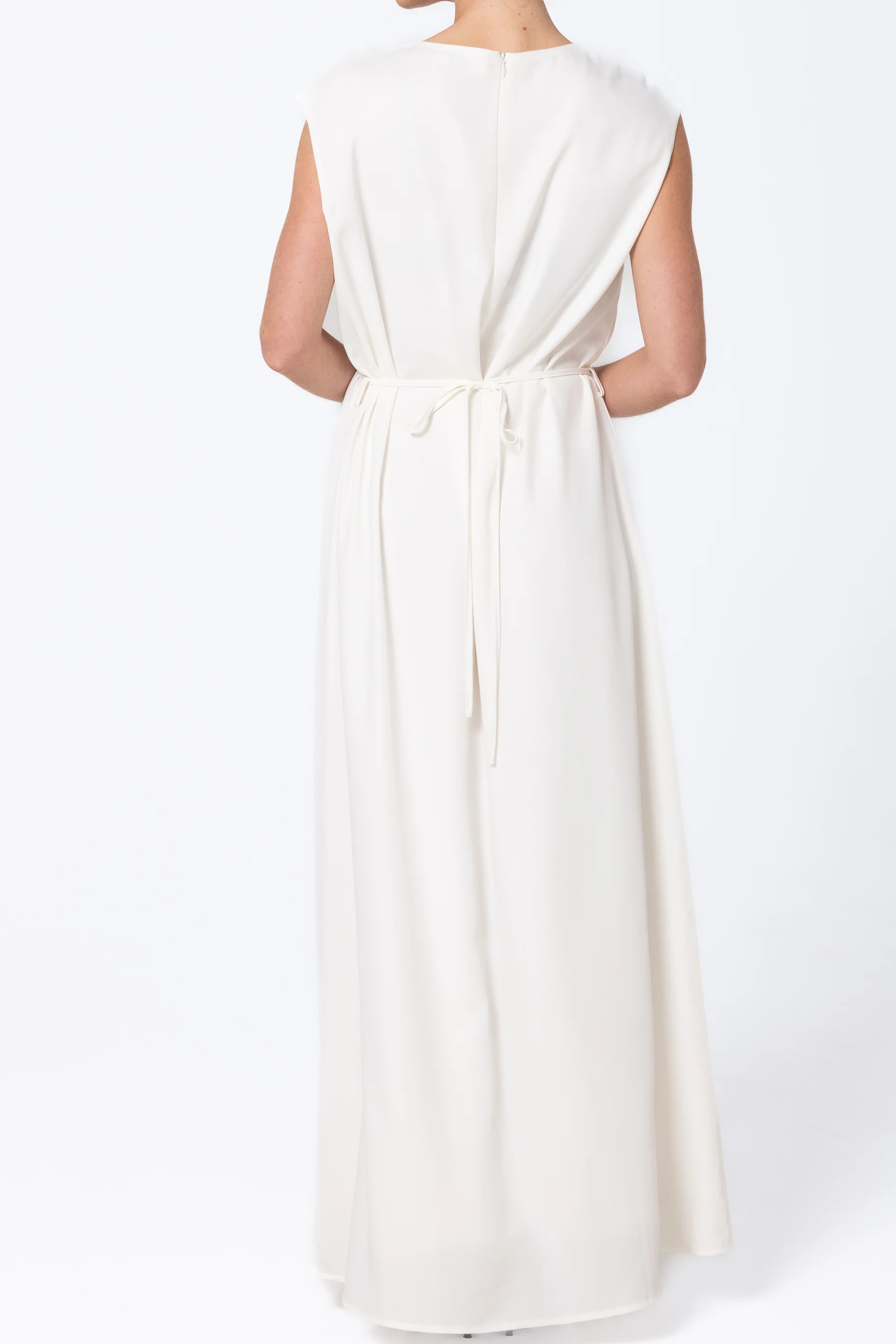 Raya Slip Dress - White - Image 3