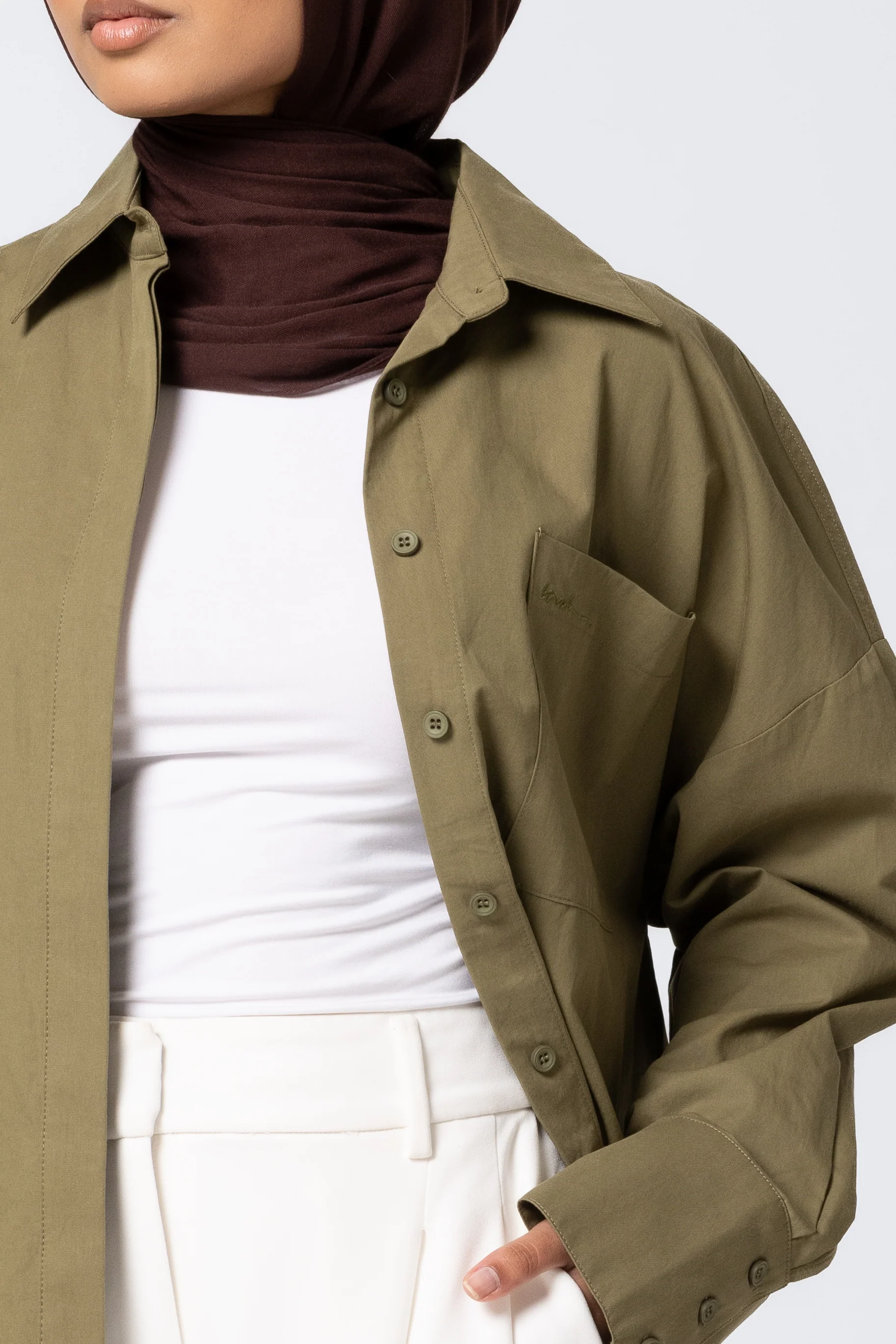 The Ayah Shirt - Olive Green - Image 3