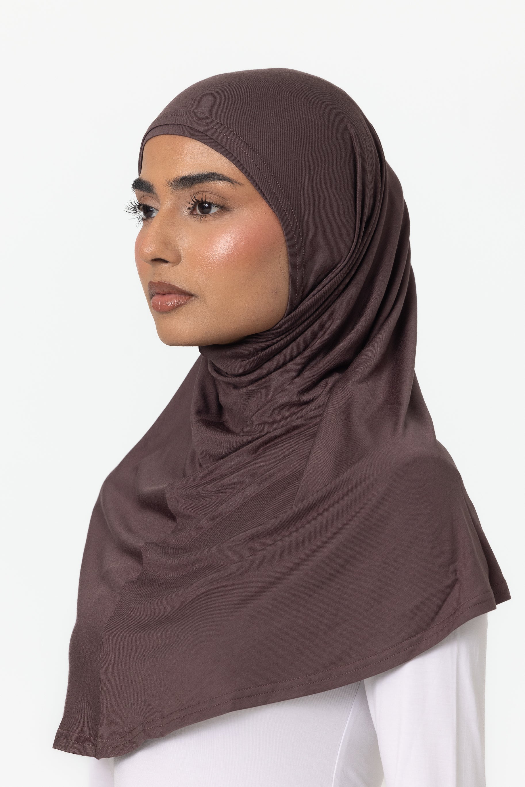 Womens 2pc Jersey Hijab - Iris - Image 2