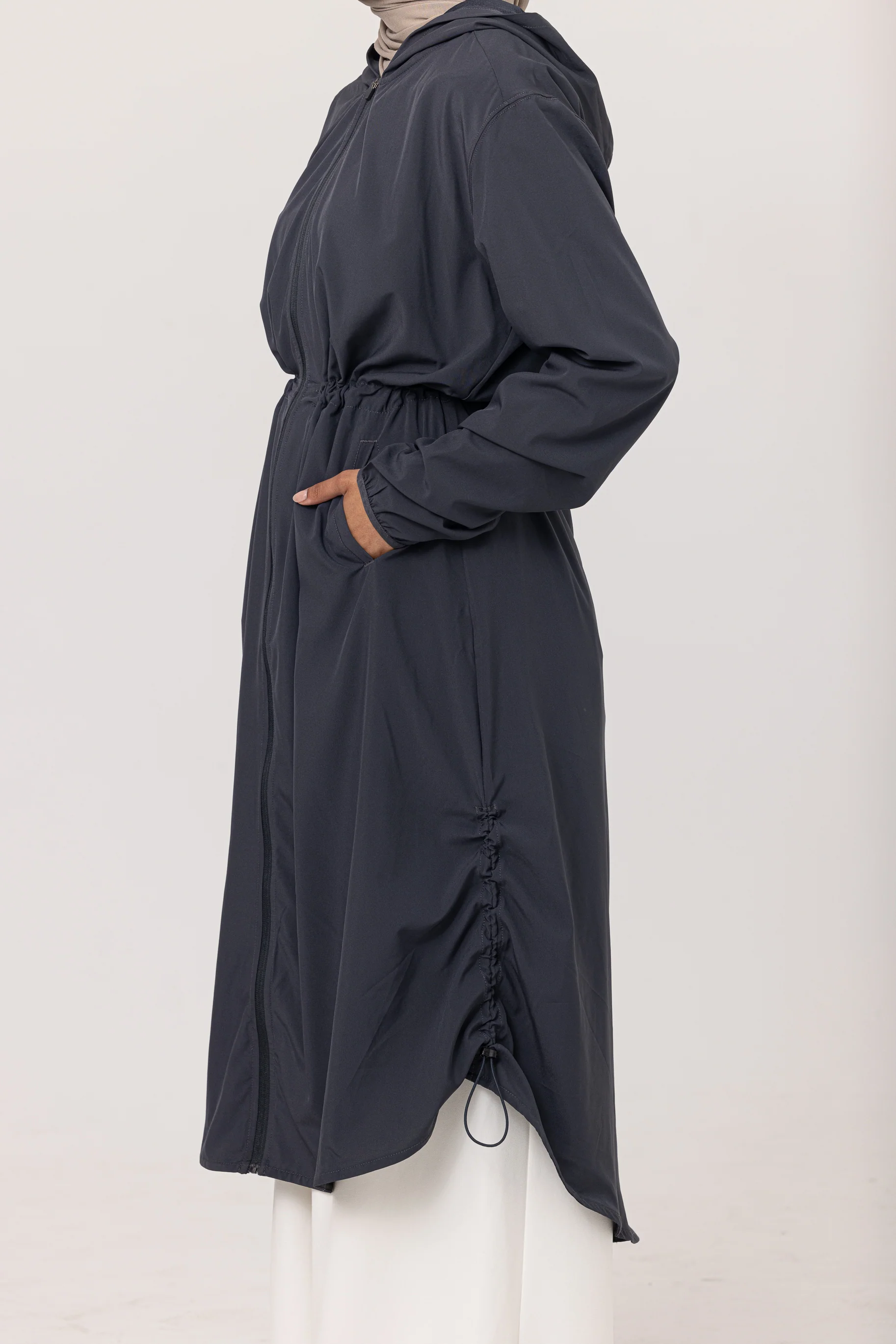 Women's Sports Trench - Charcoal - Image 4