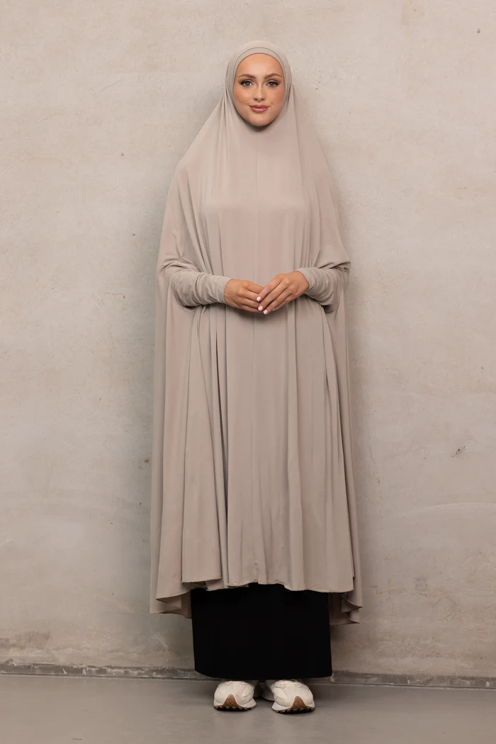 Women's XL Sleeved Jilbab - Beige